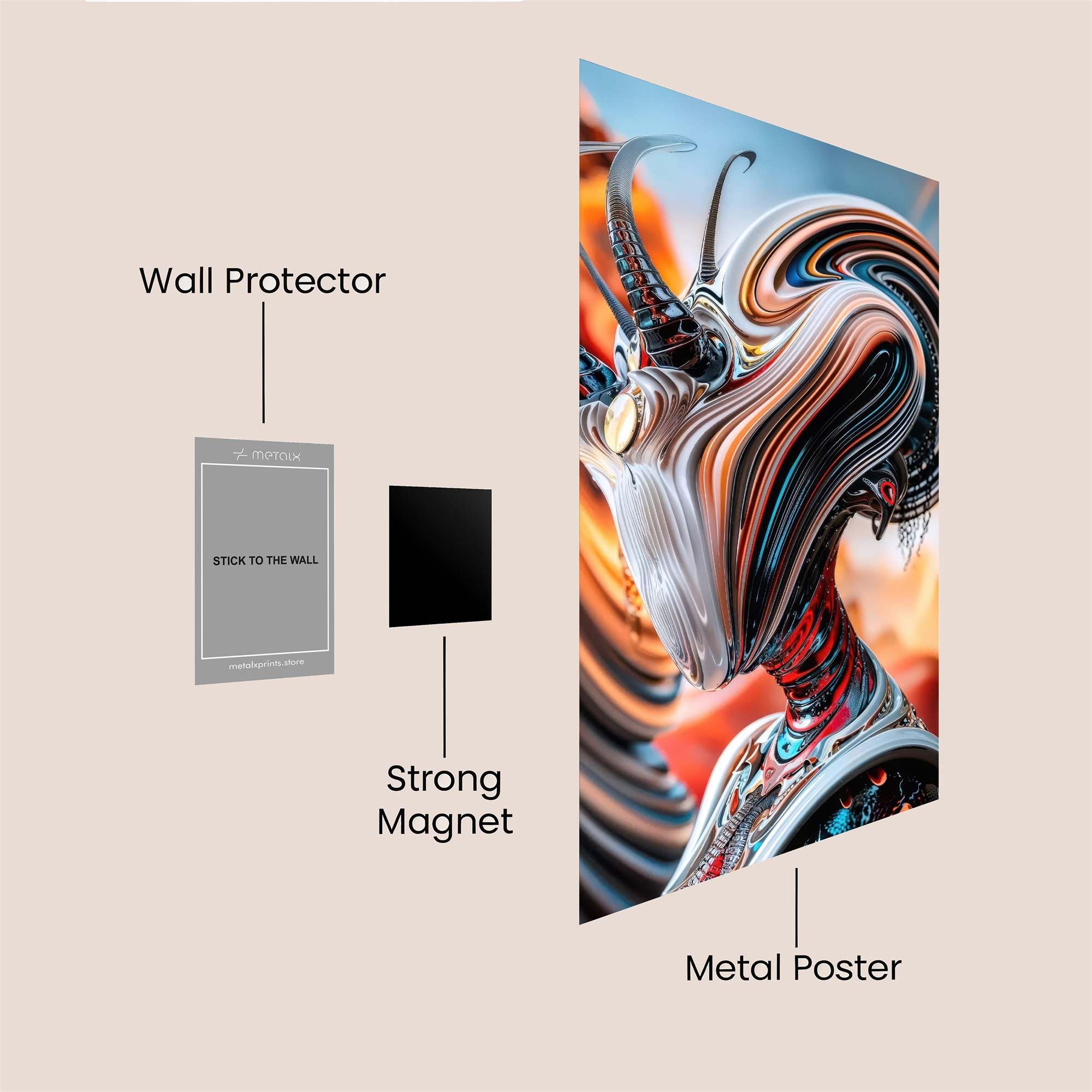 Snail Majesty Safe Wall Magnetic / M