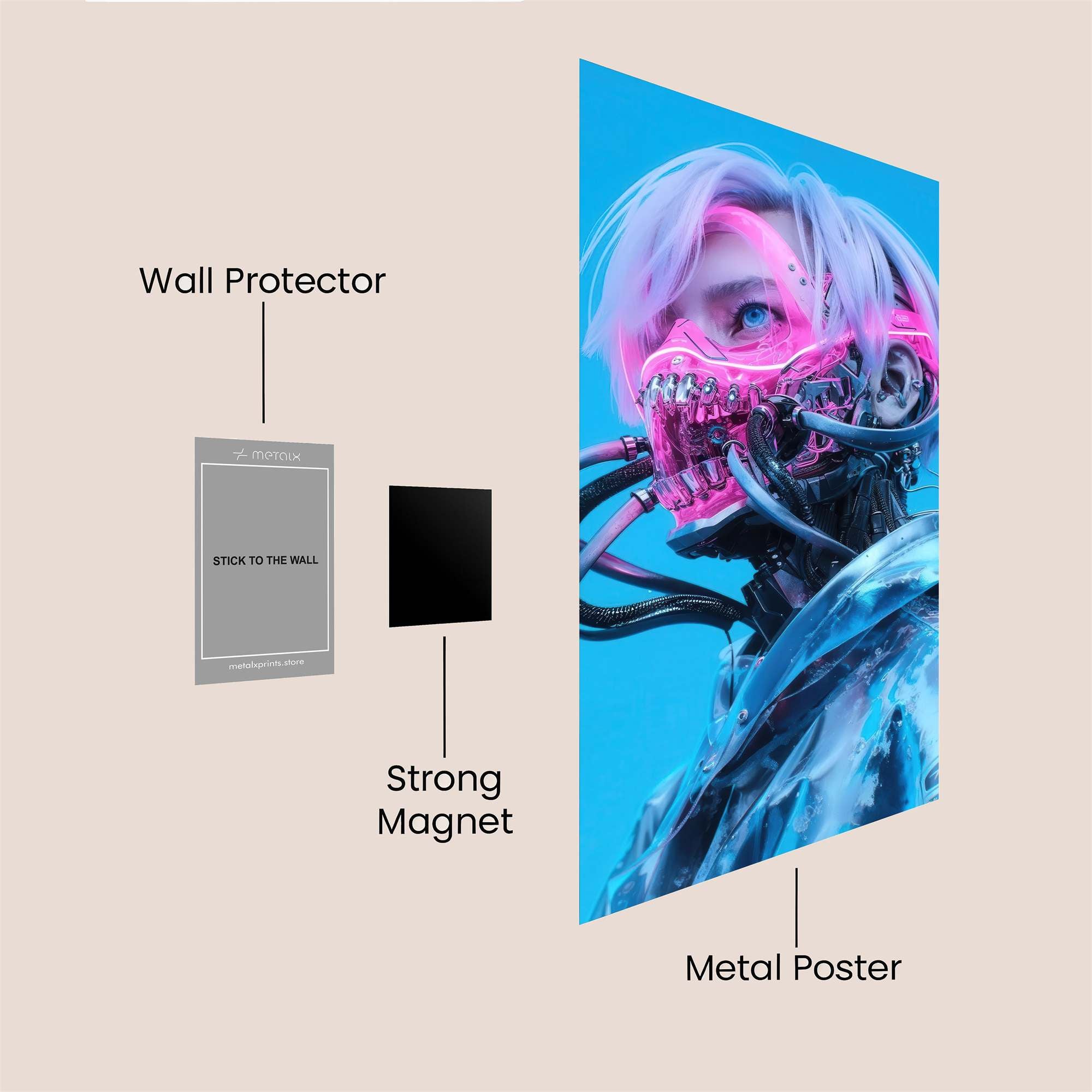 Love Intricate Safe Wall Magnetic / M