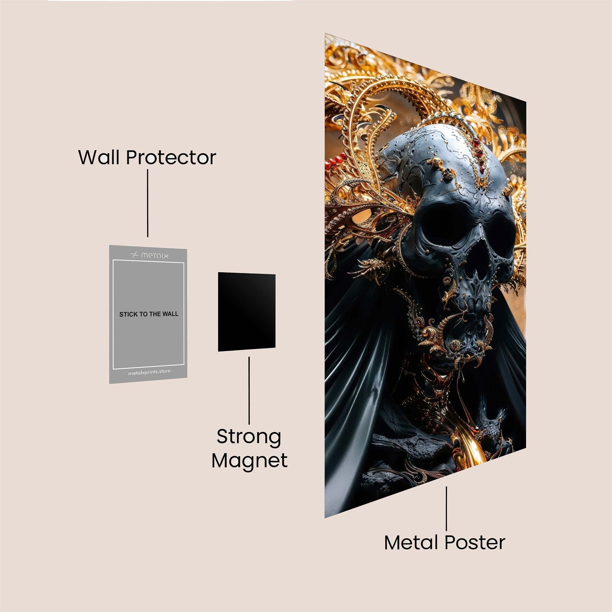 Jewel Snail Safe Wall Magnetic / M