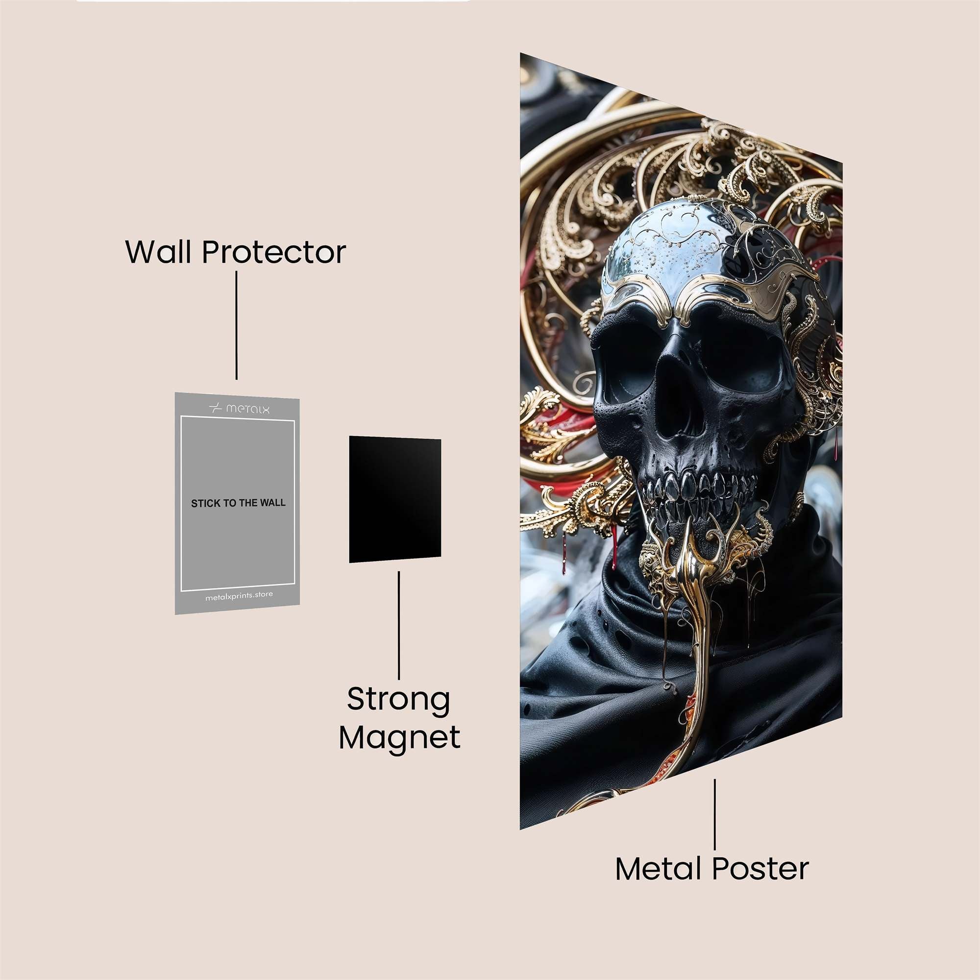 Lion Blaze Safe Wall Magnetic / M