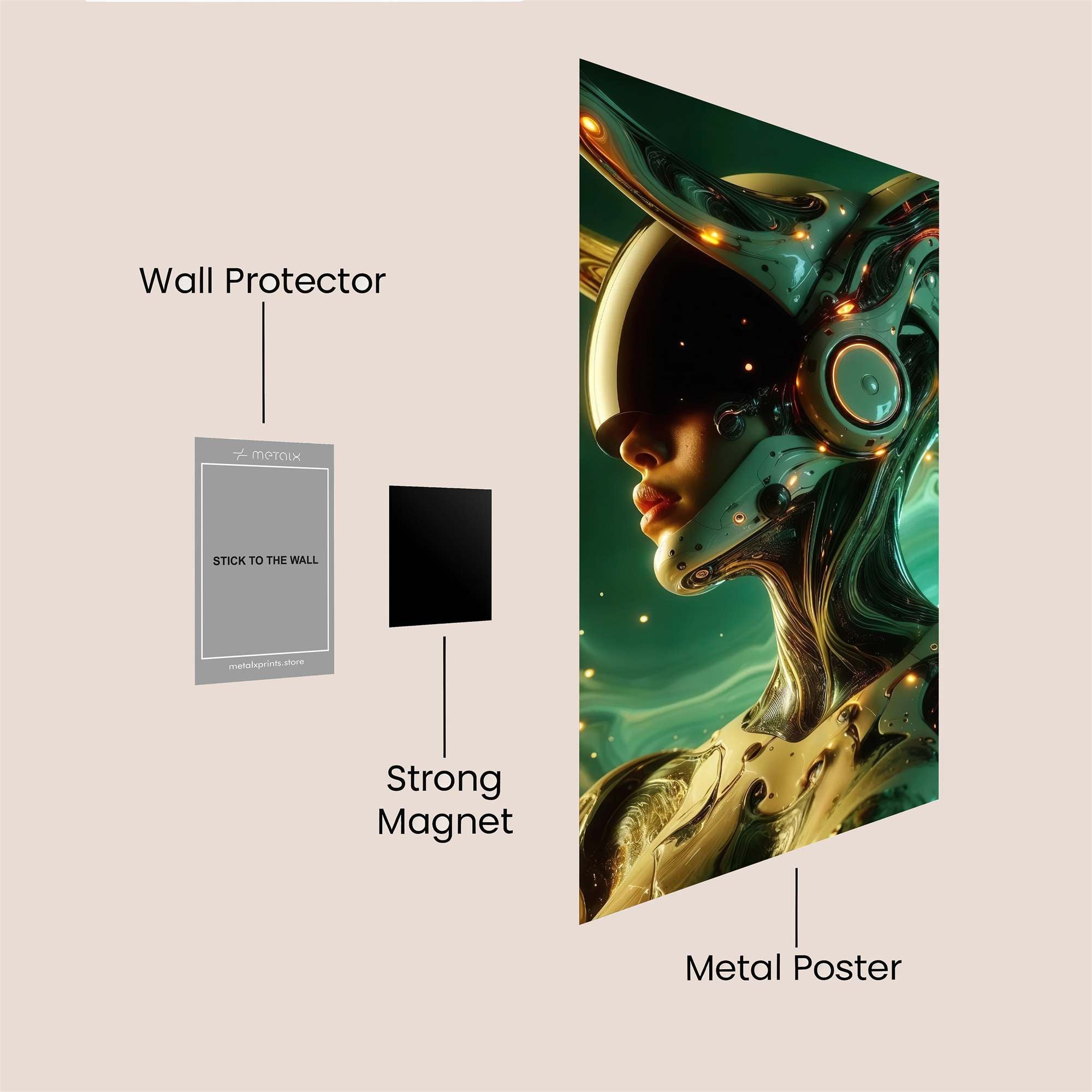 Dark Elegance Safe Wall Magnetic / M