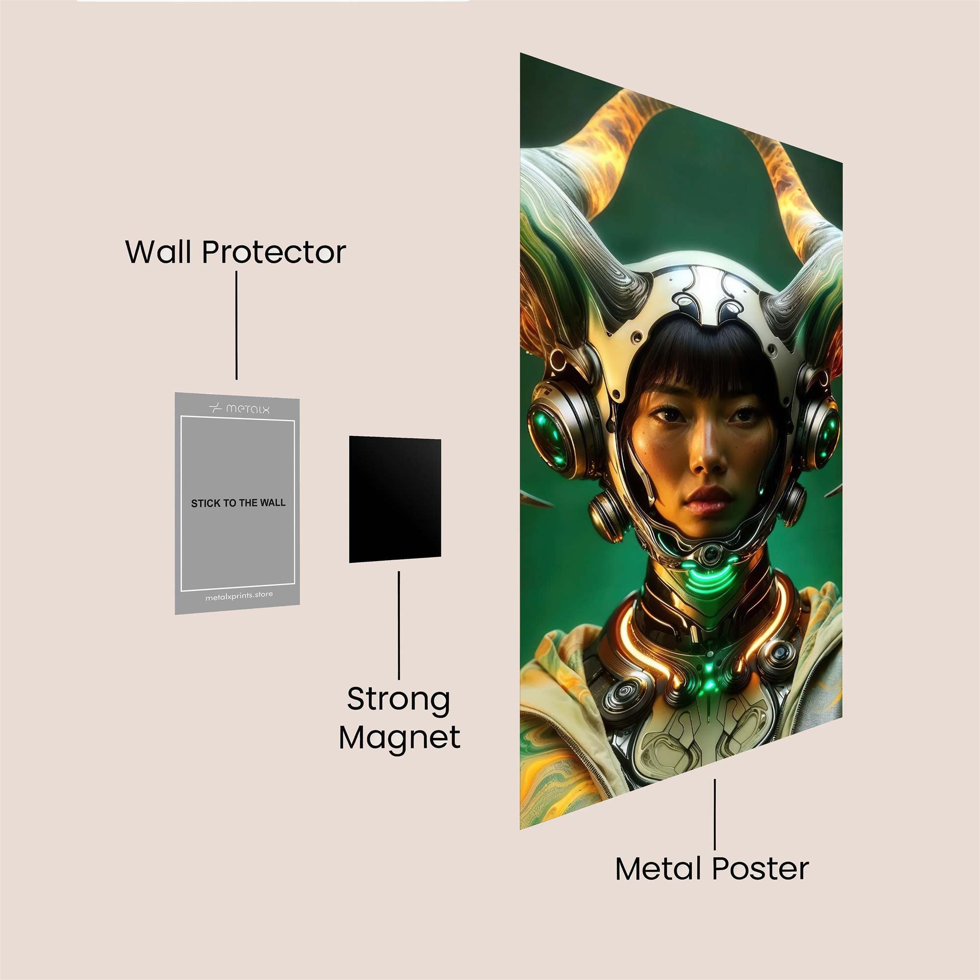 Blood Rose Safe Wall Magnetic / M