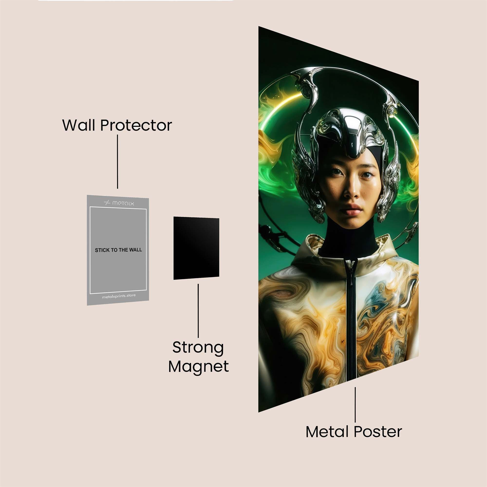 Wolf Radiance Safe Wall Magnetic / M