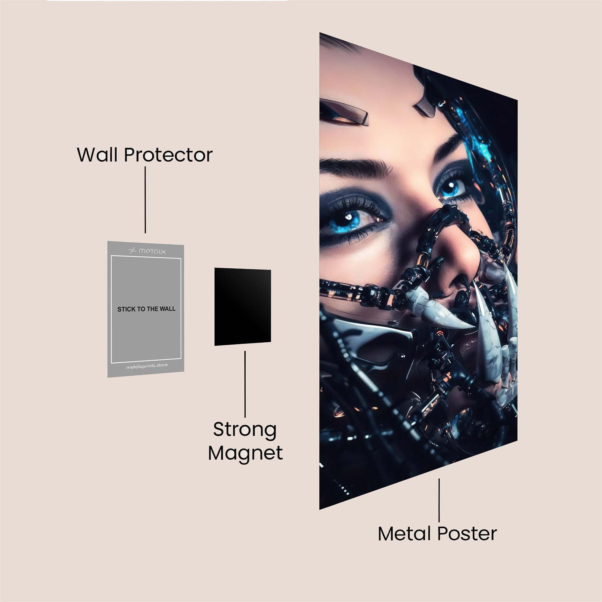 Lion Blaze Safe Wall Magnetic / M