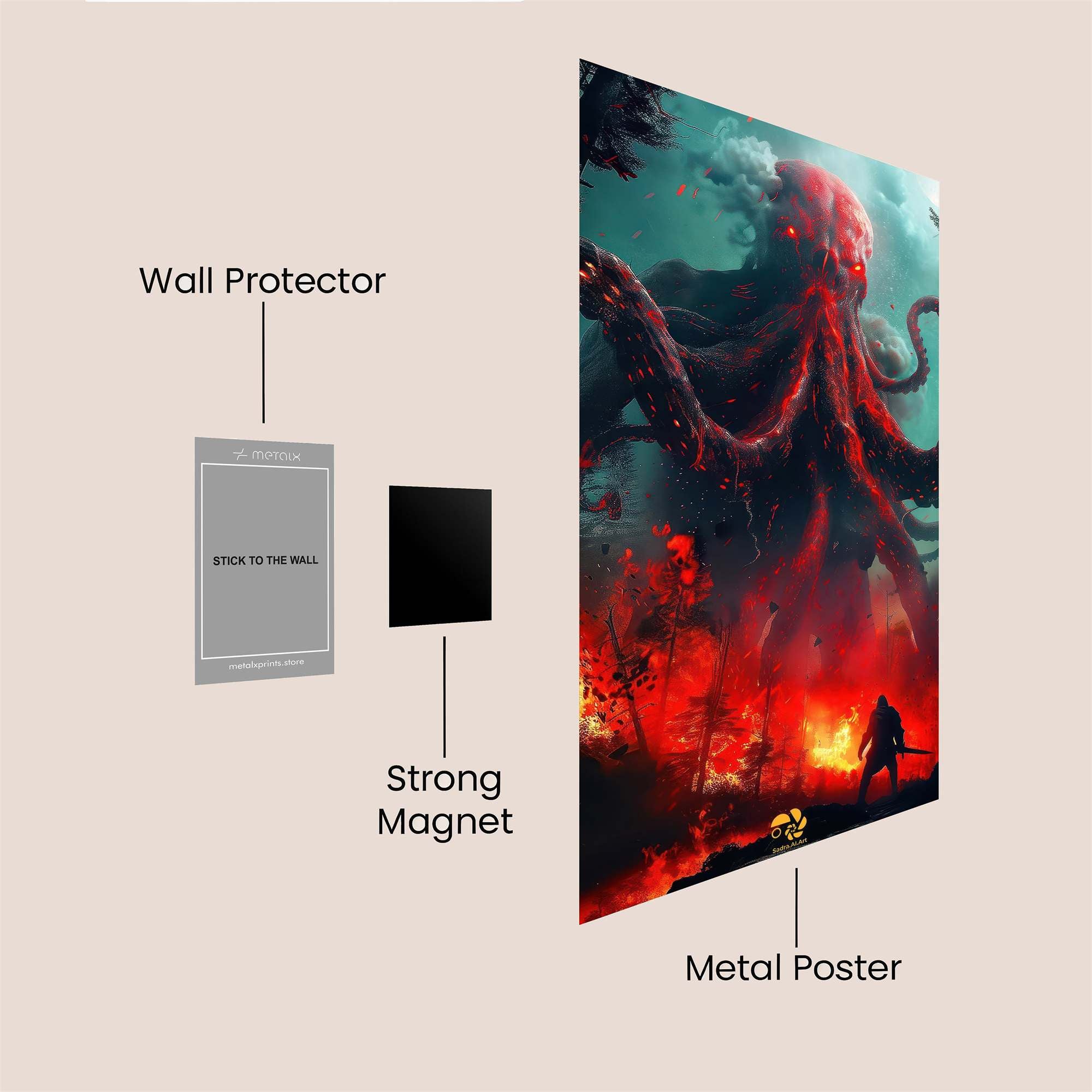 Ebony Enigma Safe Wall Magnetic / M