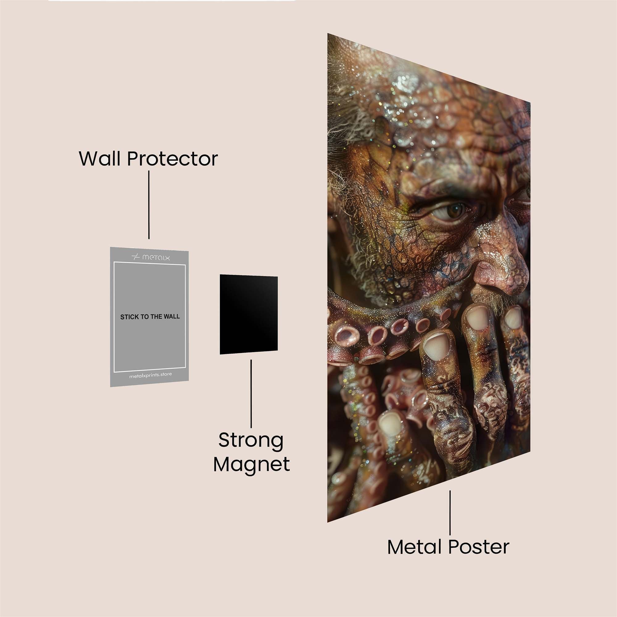 Gothic Bloom Safe Wall Magnetic / M