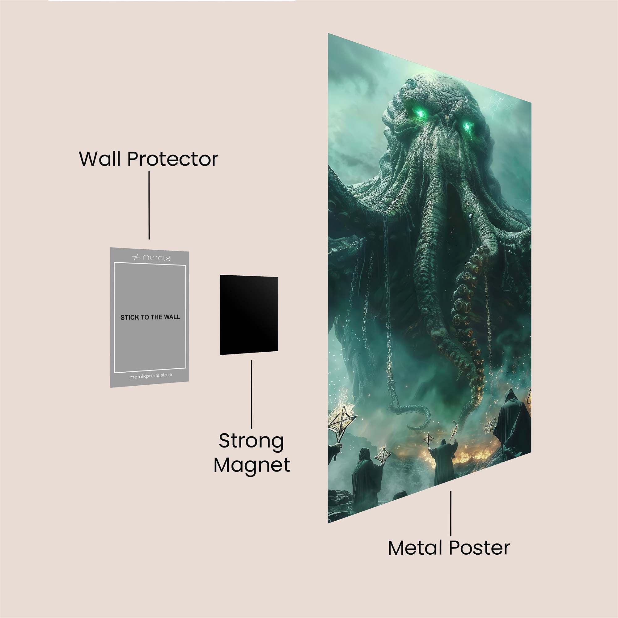 Dragon Gaze Safe Wall Magnetic / M