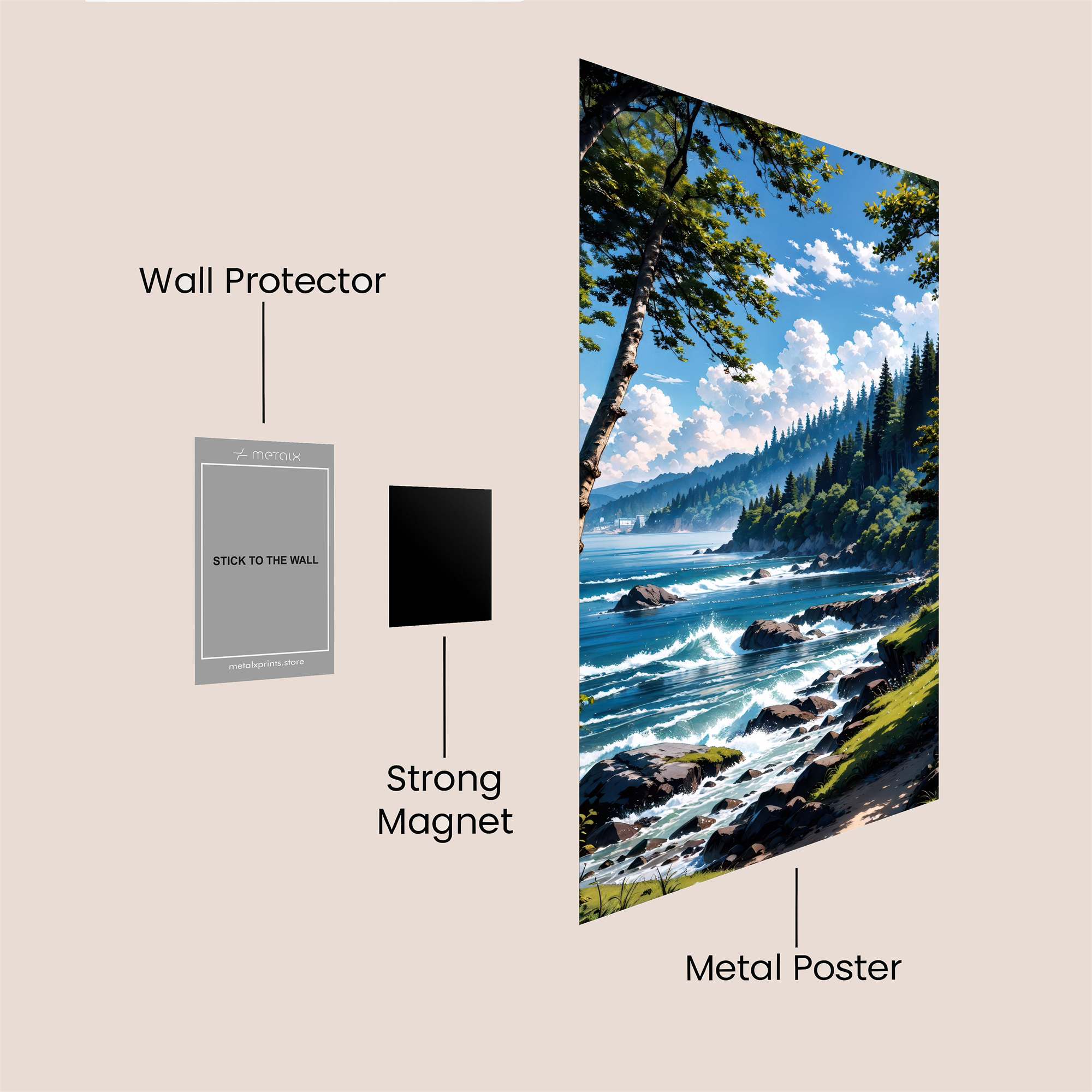Forest Serenity Safe Wall Magnetic / M