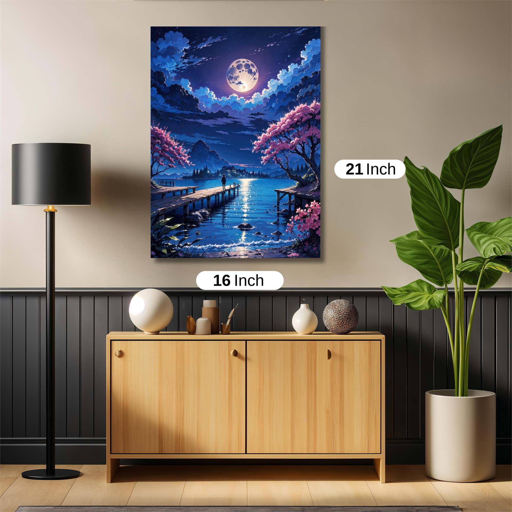 Moonlit Serenity Safe Wall Magnetic / M