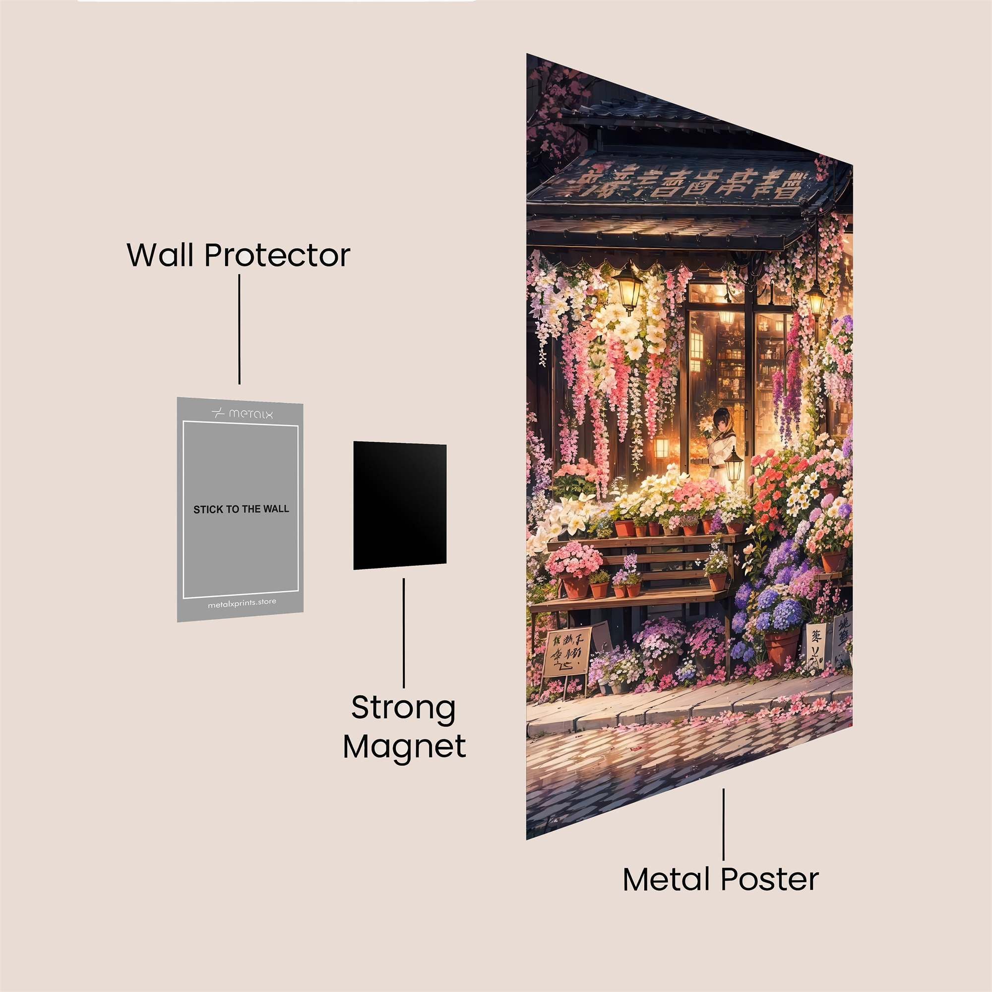 Blossom Serenity Safe Wall Magnetic / M