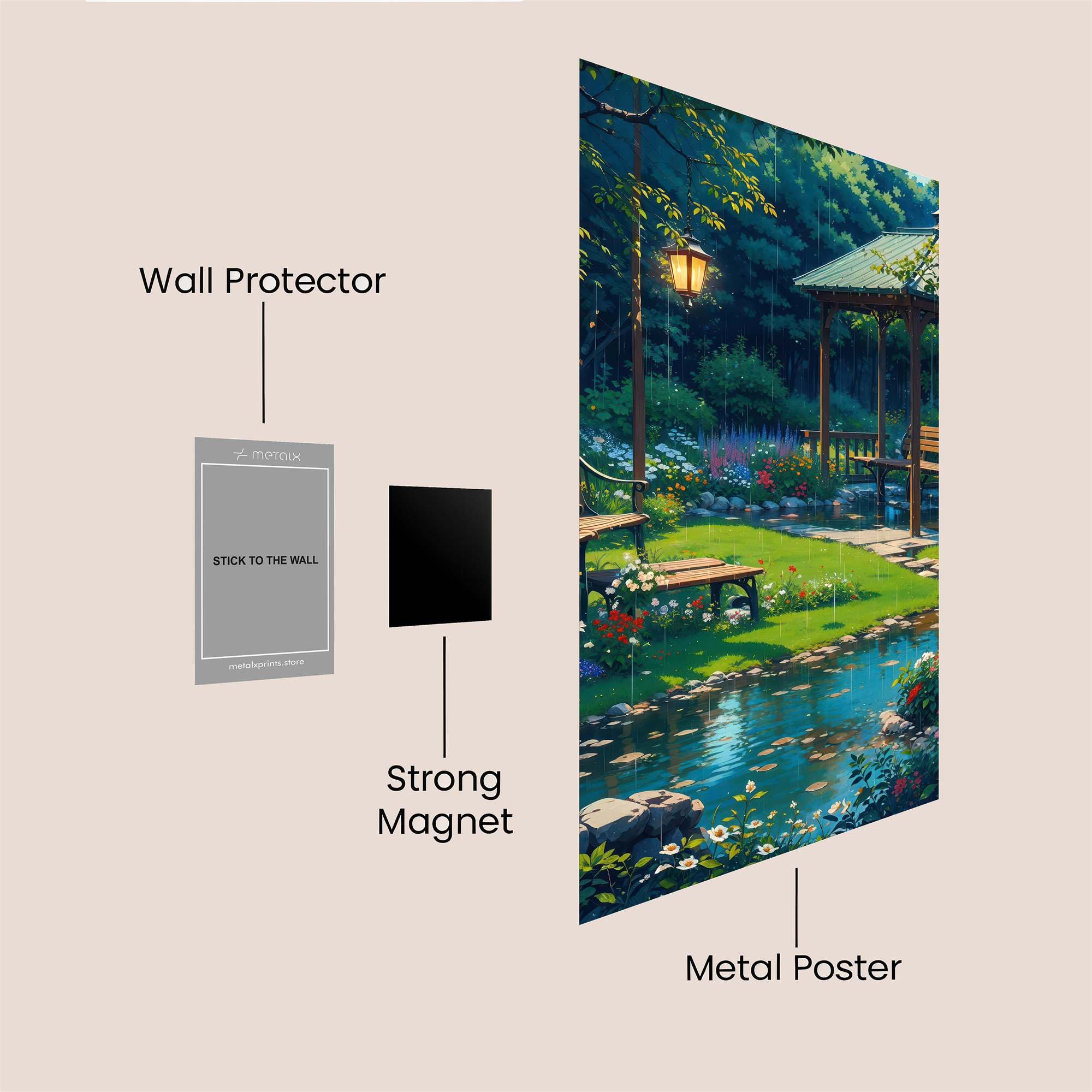 Gazebo Serenity Safe Wall Magnetic / M