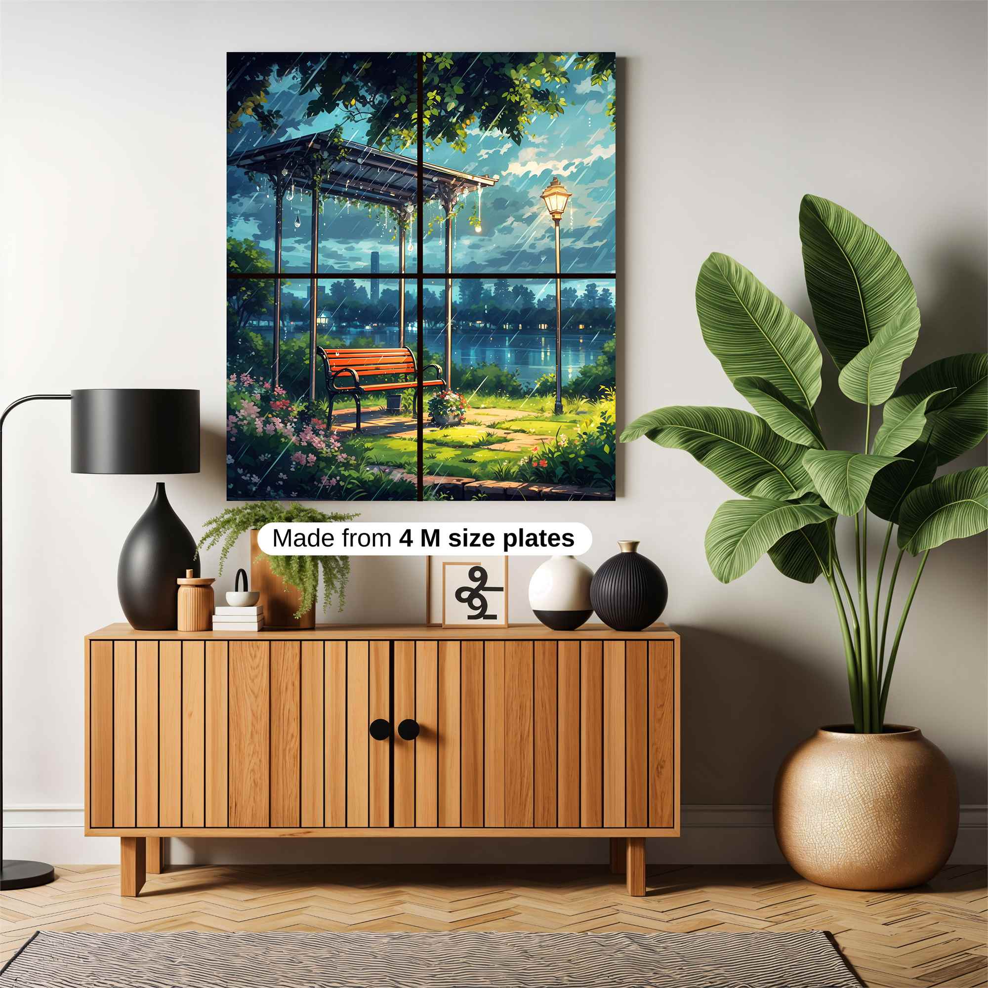 Rainy Serenity Safe Wall Magnetic / M