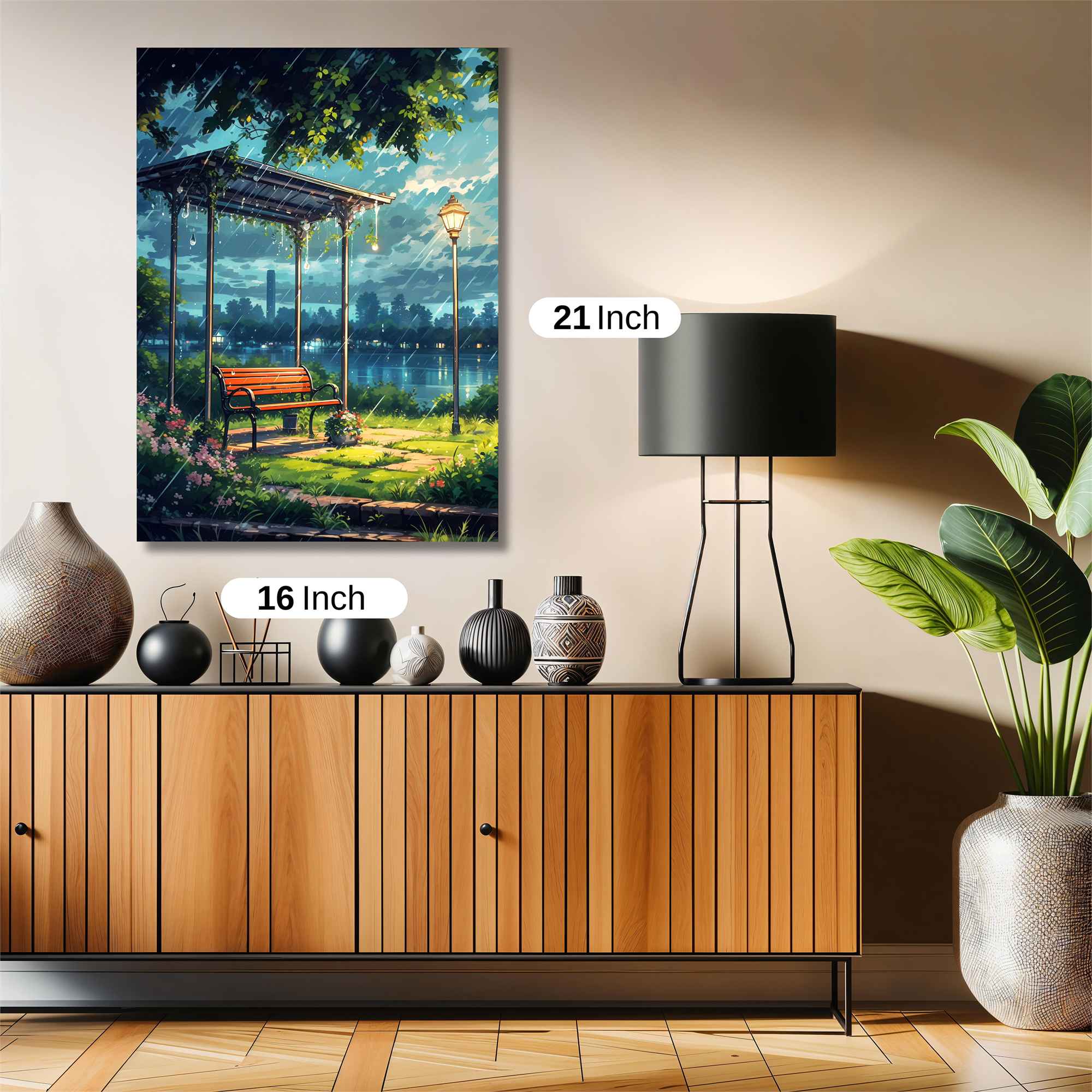 Rainy Serenity Safe Wall Magnetic / M