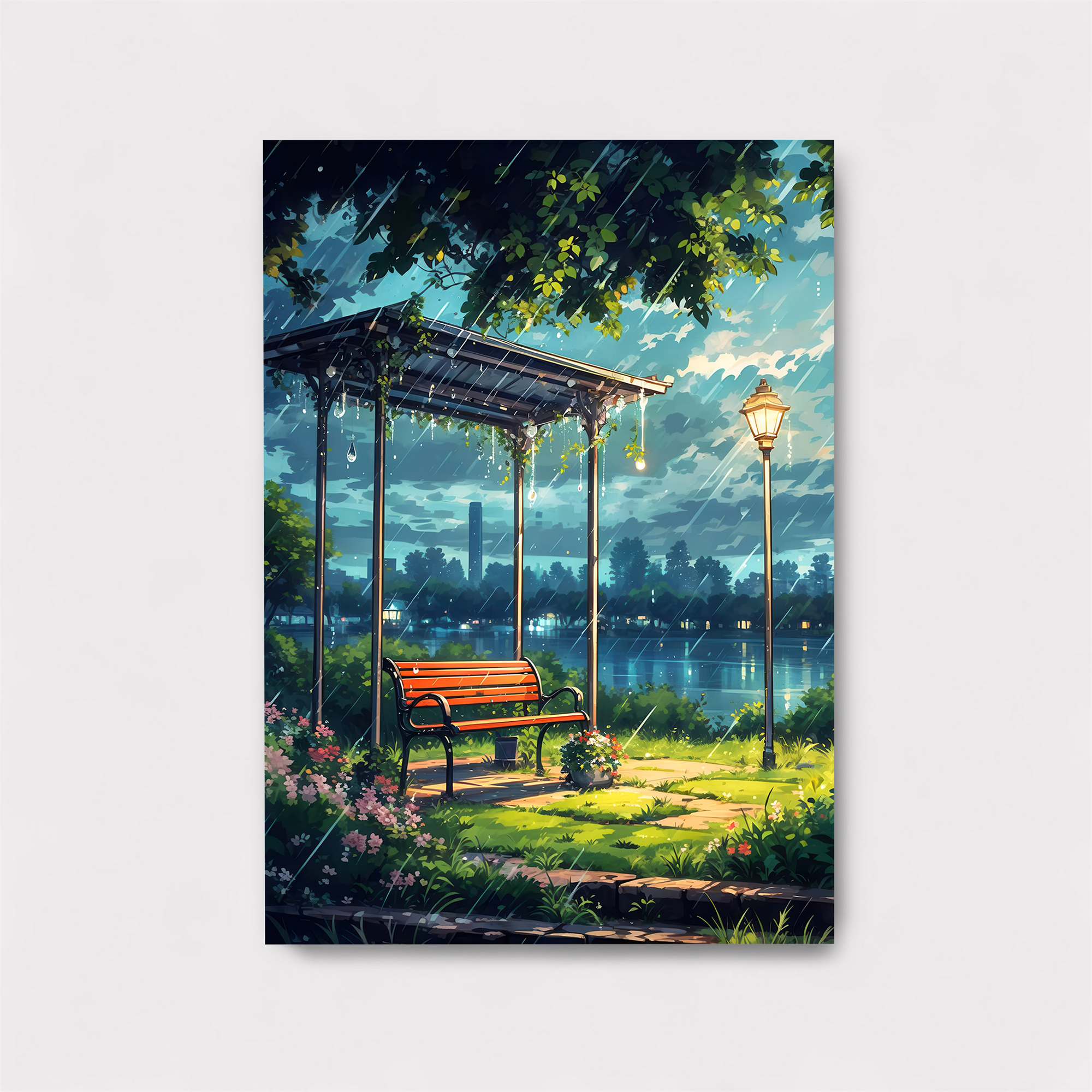 Rainy Serenity Safe Wall Magnetic / M