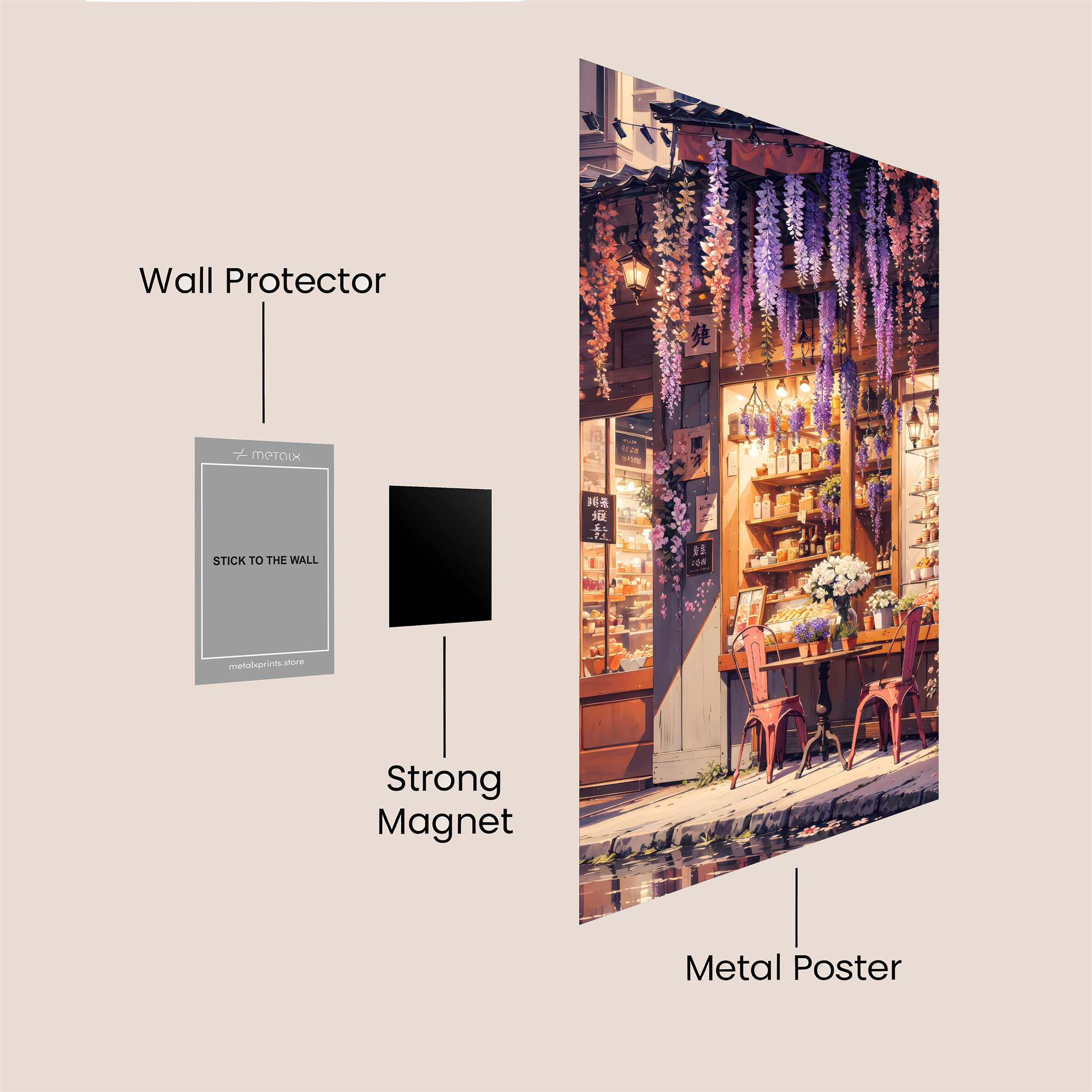 Floral Enchantment Safe Wall Magnetic / M