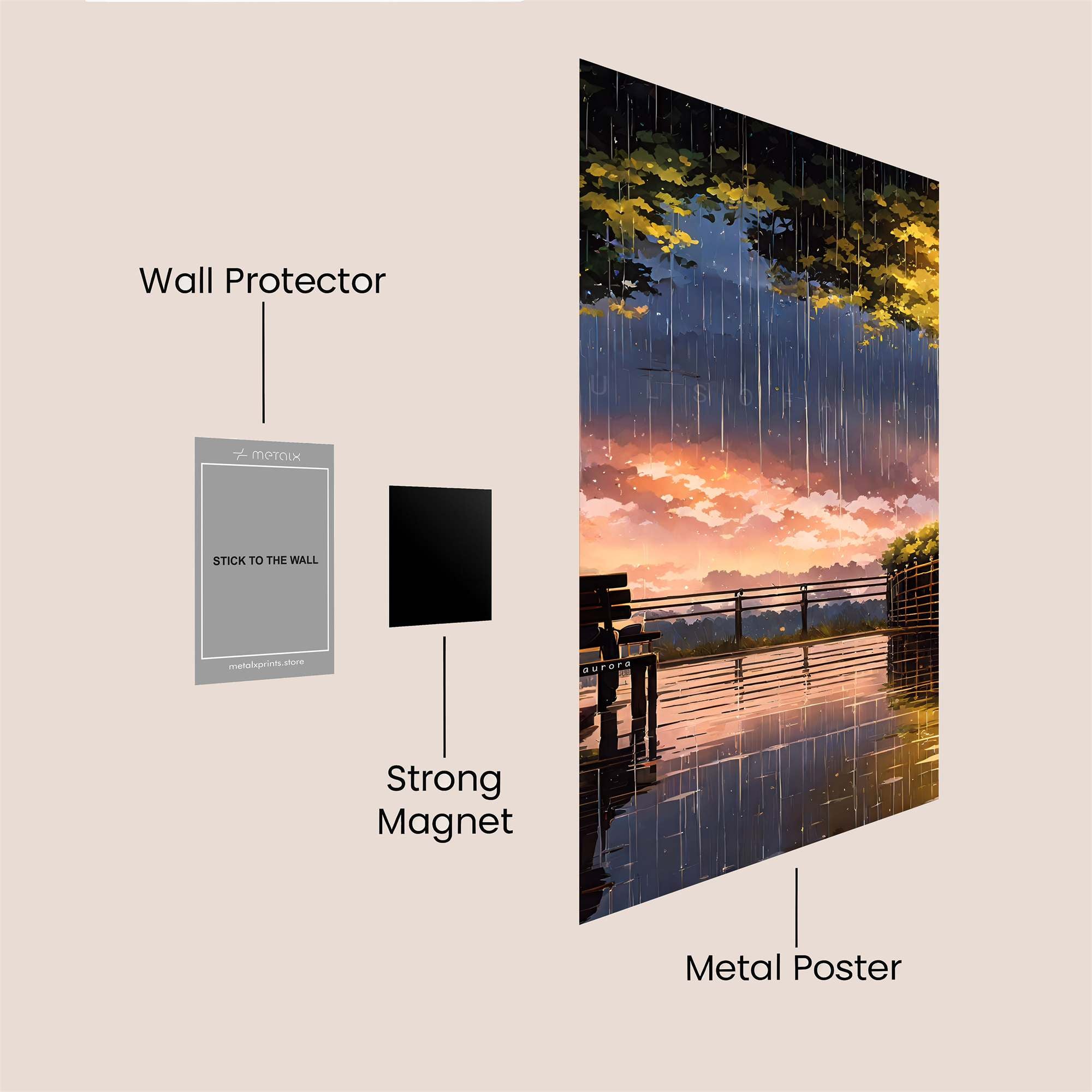 Twilight Tranquility Safe Wall Magnetic / M