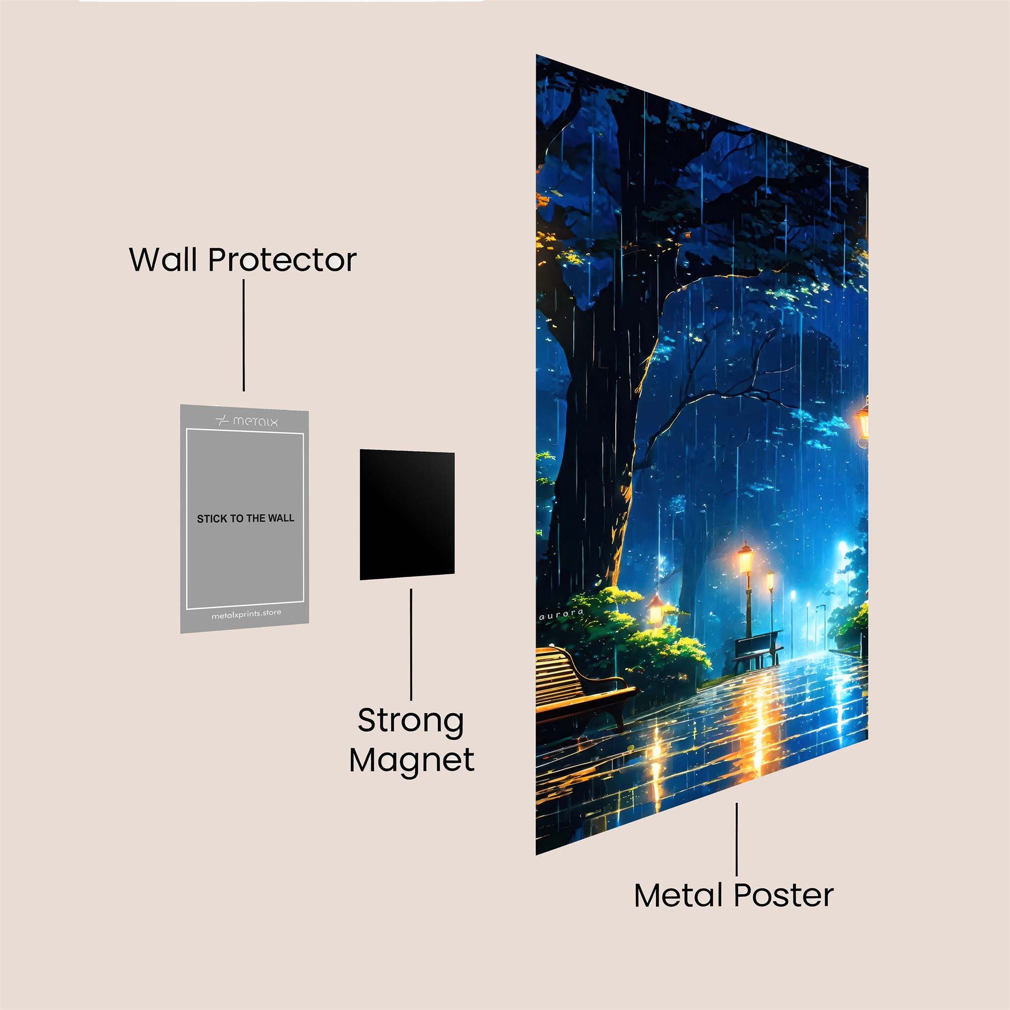 Nightfall Serenity Safe Wall Magnetic / M