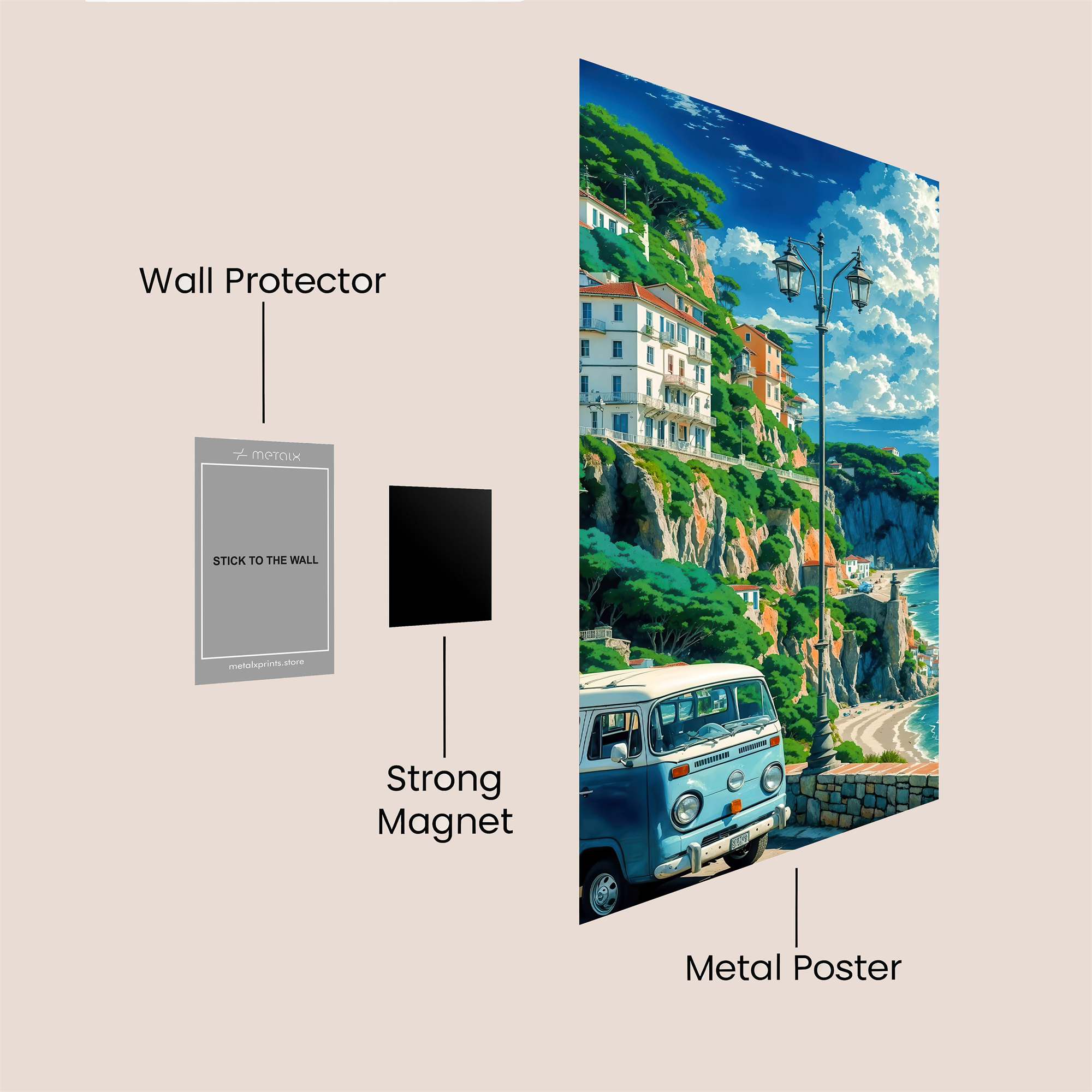 Amalfi Serenity Safe Wall Magnetic / M