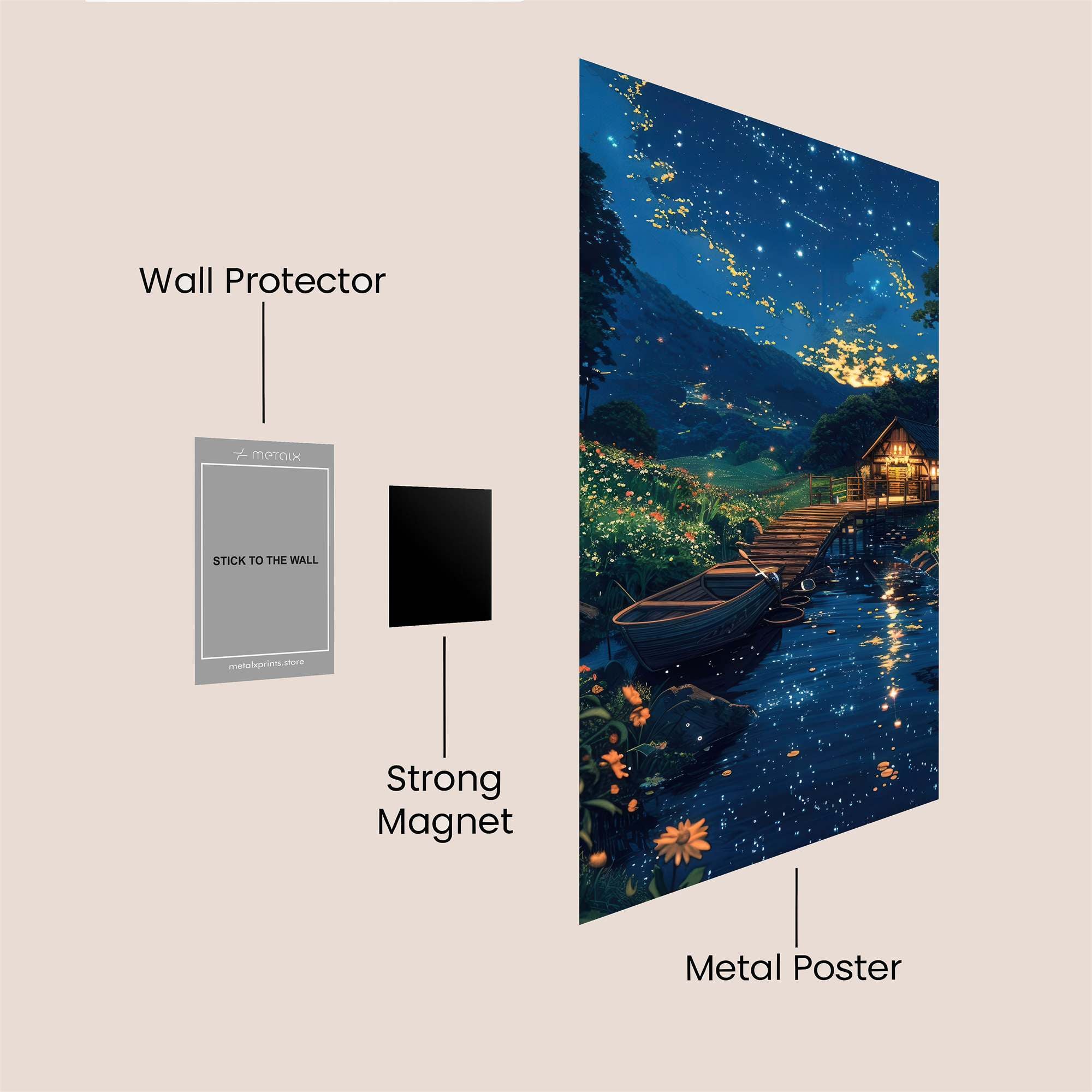 Starlit Haven Safe Wall Magnetic / M