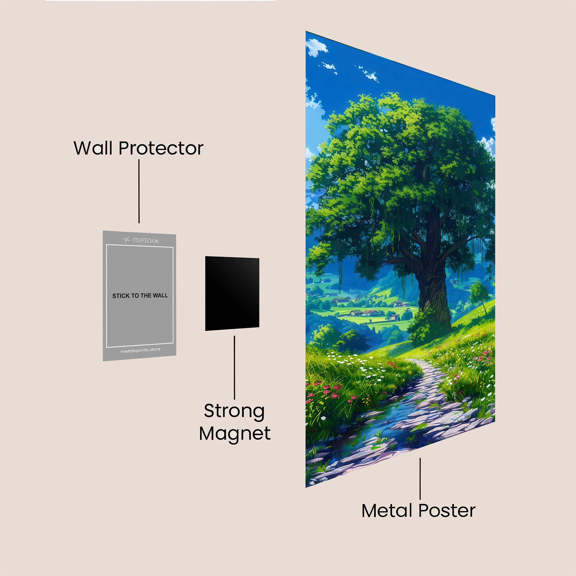 Mystic Tranquility Safe Wall Magnetic / M