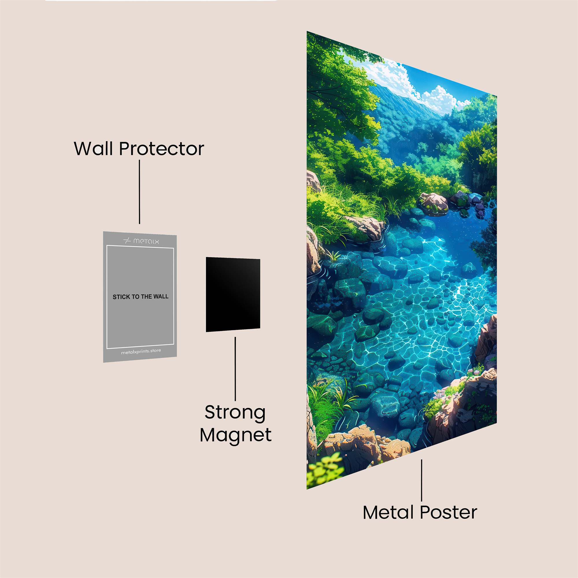 Forest Serenity Safe Wall Magnetic / M