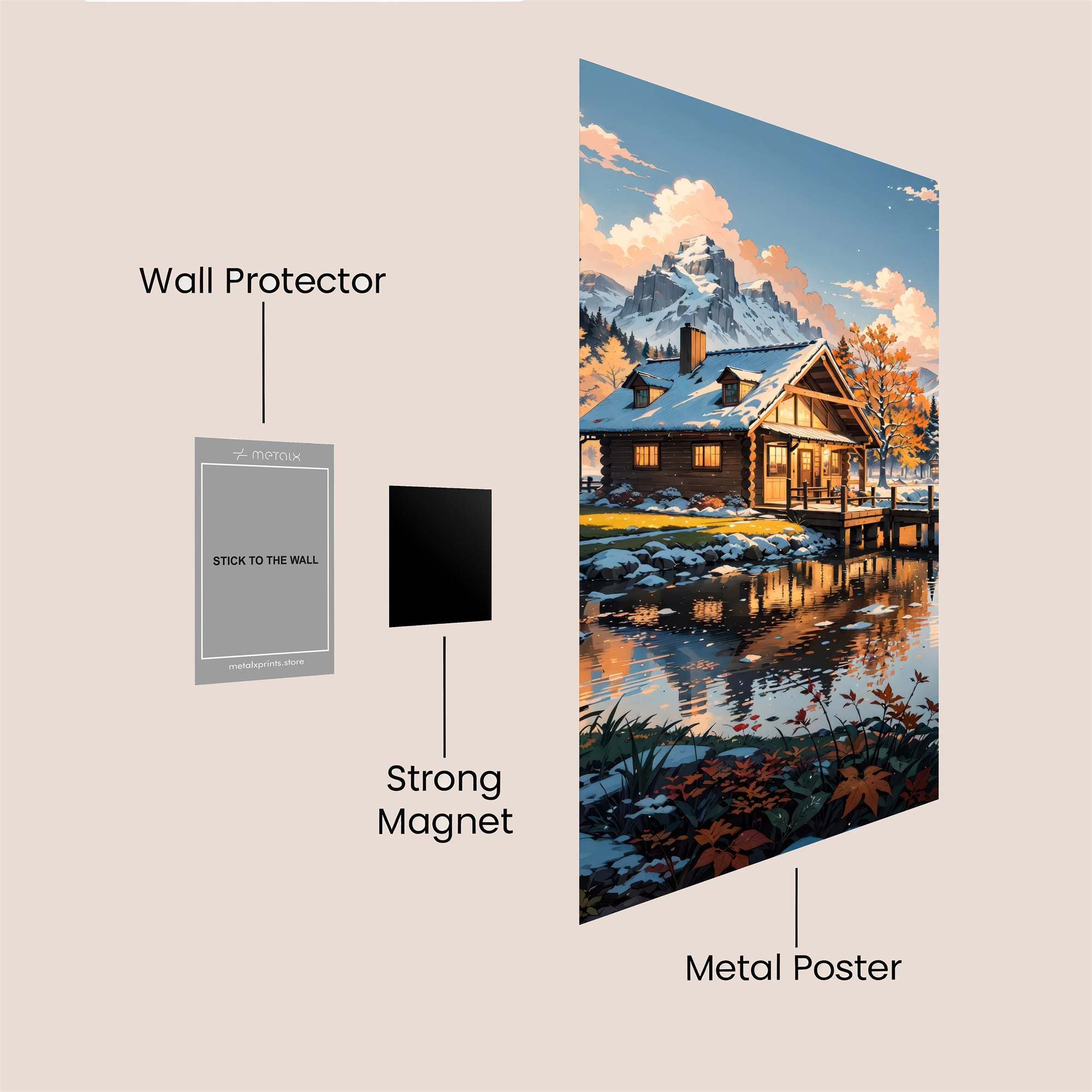 Cabin Serenity Safe Wall Magnetic / M