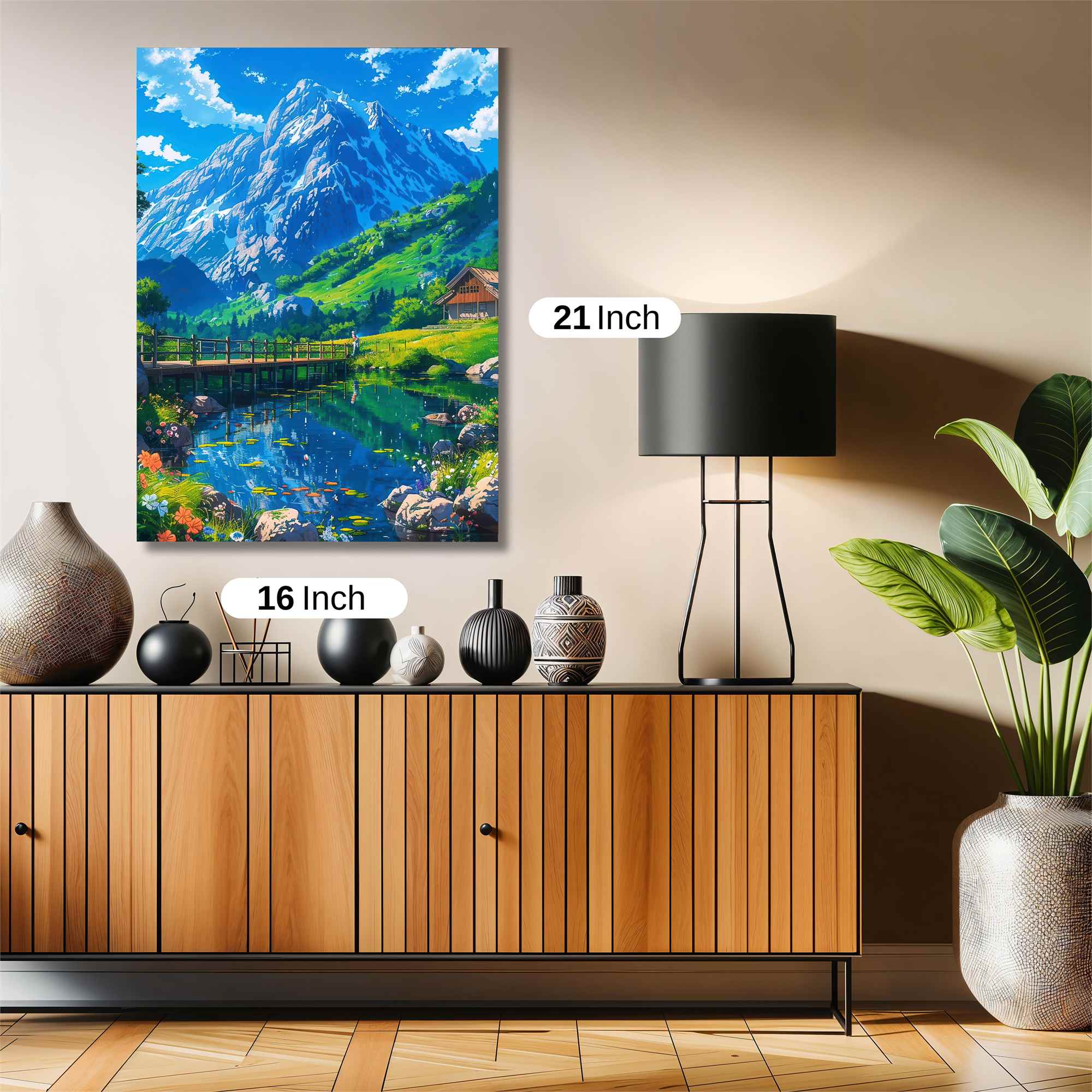 Mountain Serenity Safe Wall Magnetic / M