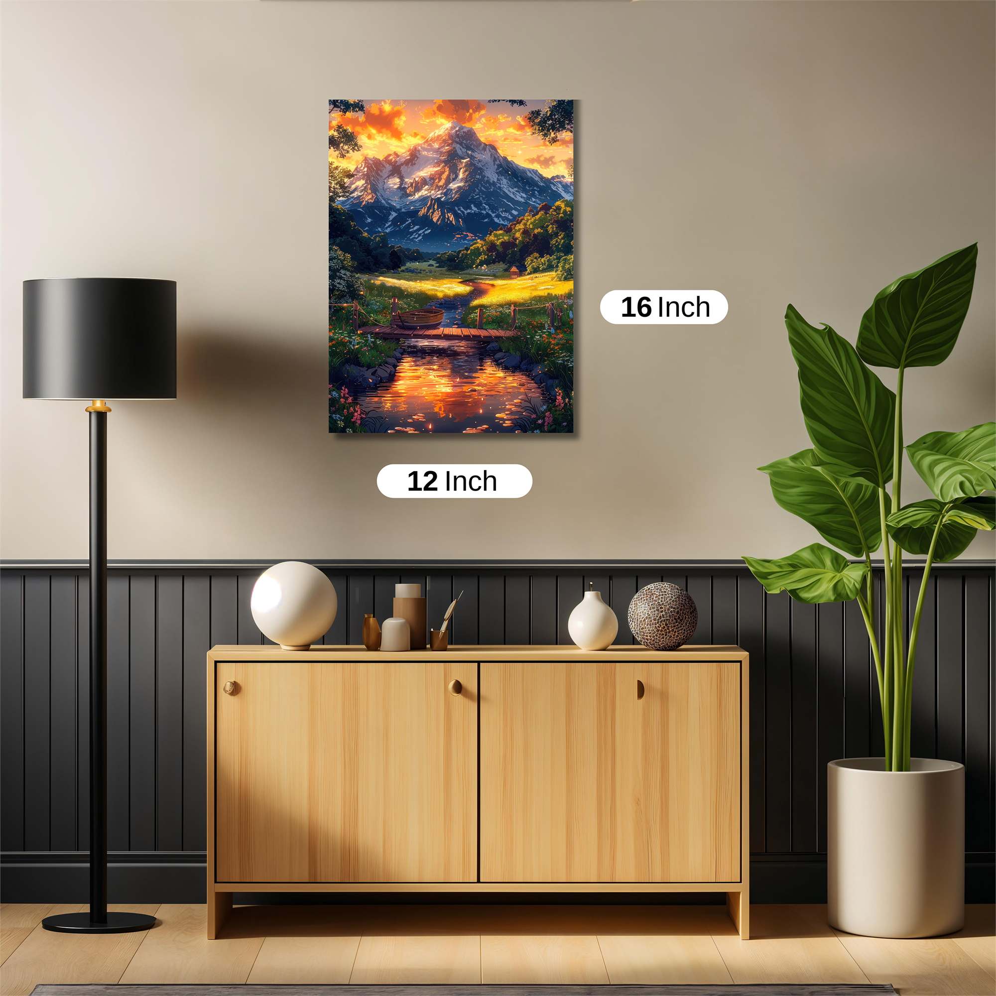 Sunset Serenity Safe Wall Magnetic / M