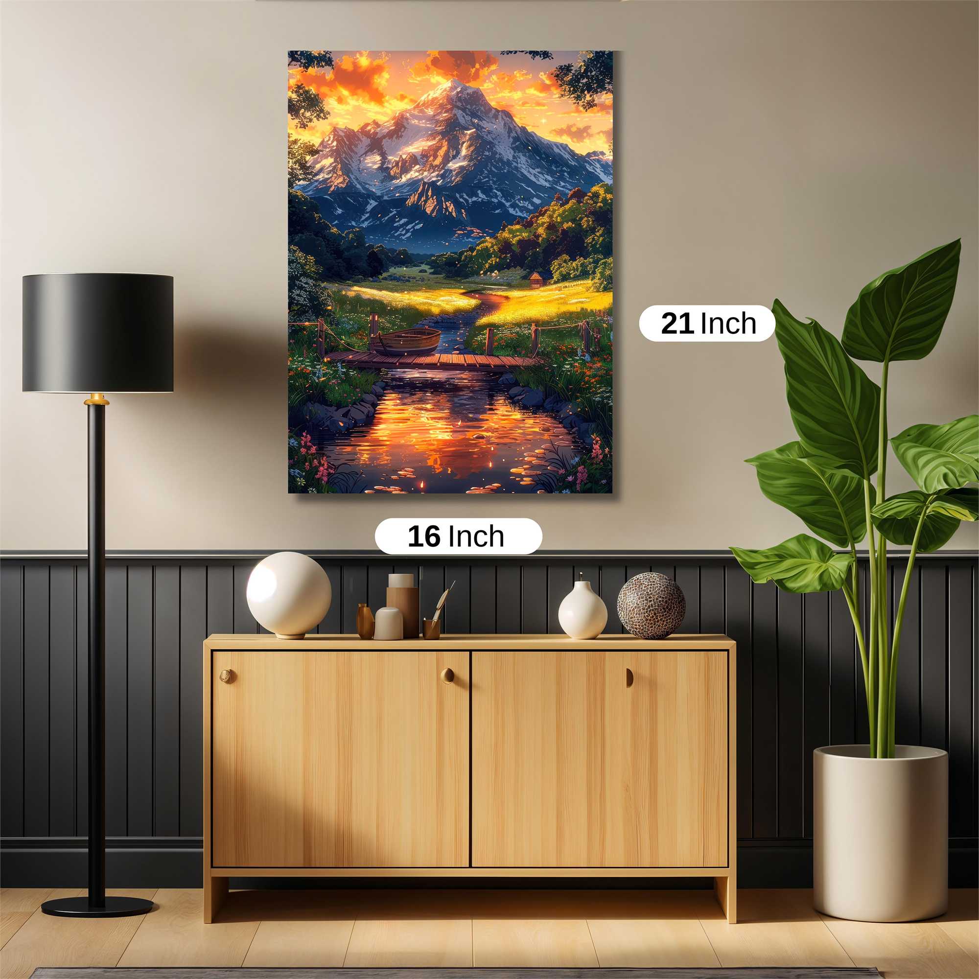 Sunset Serenity Safe Wall Magnetic / M