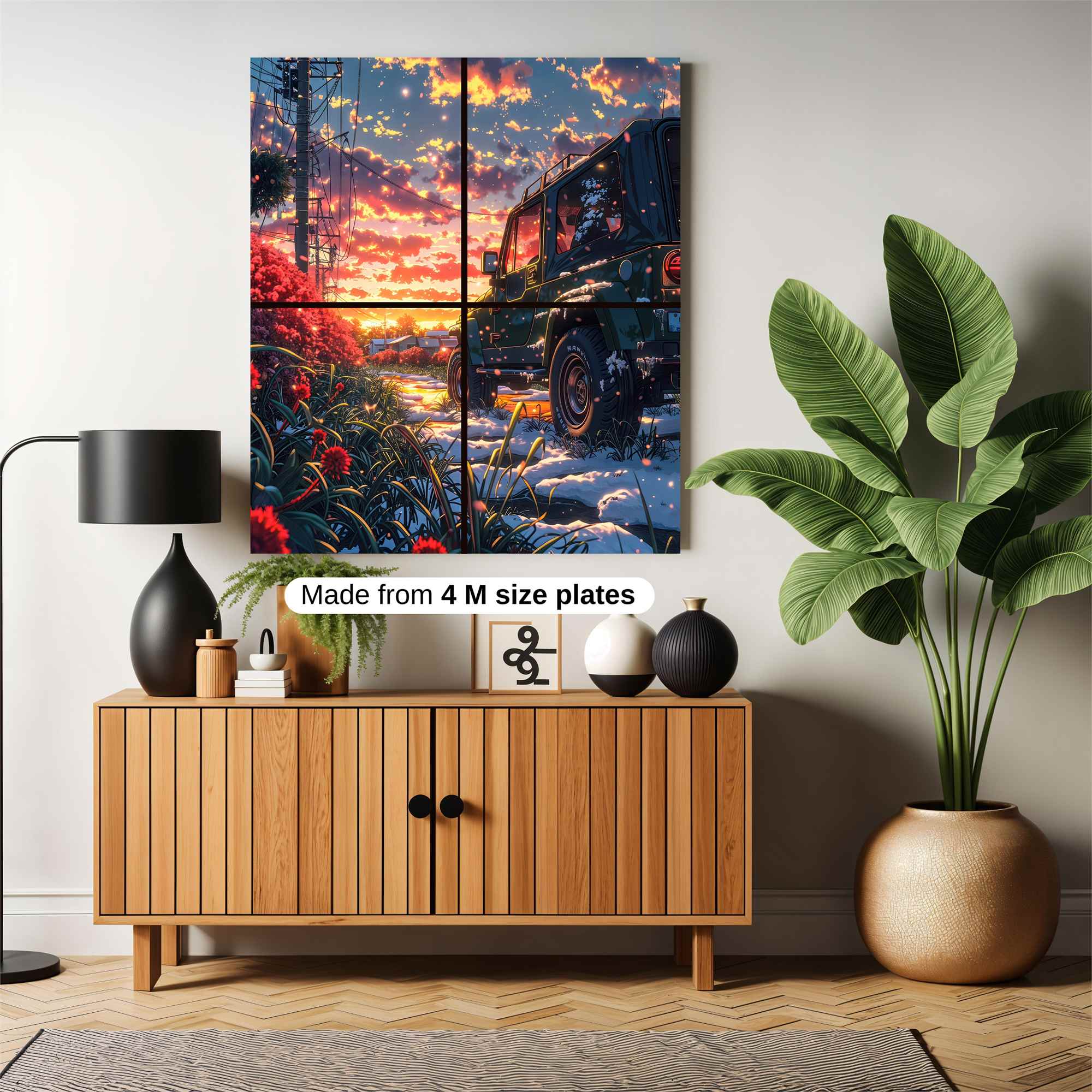 Sunset Serenity Safe Wall Magnetic / M