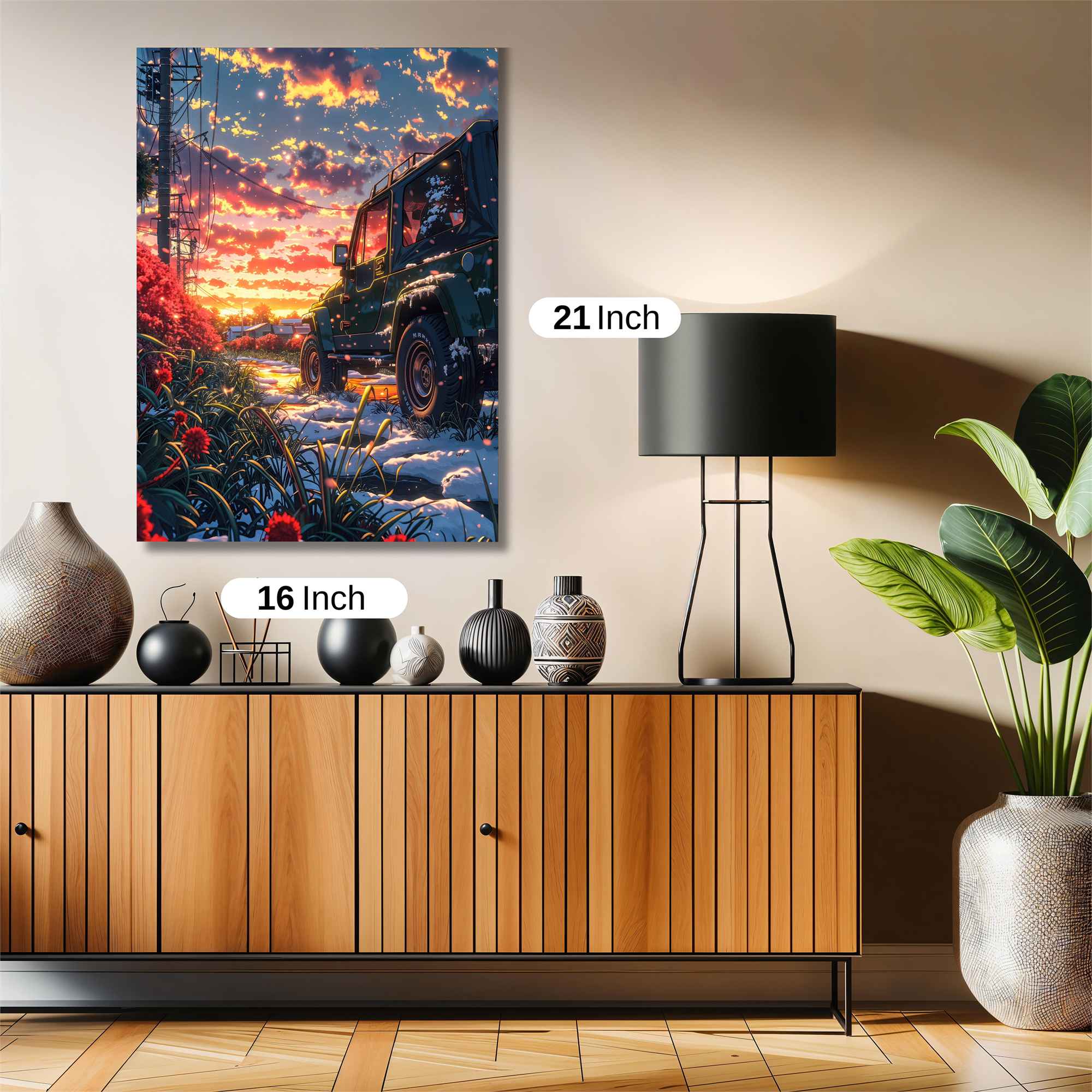Sunset Serenity Safe Wall Magnetic / M