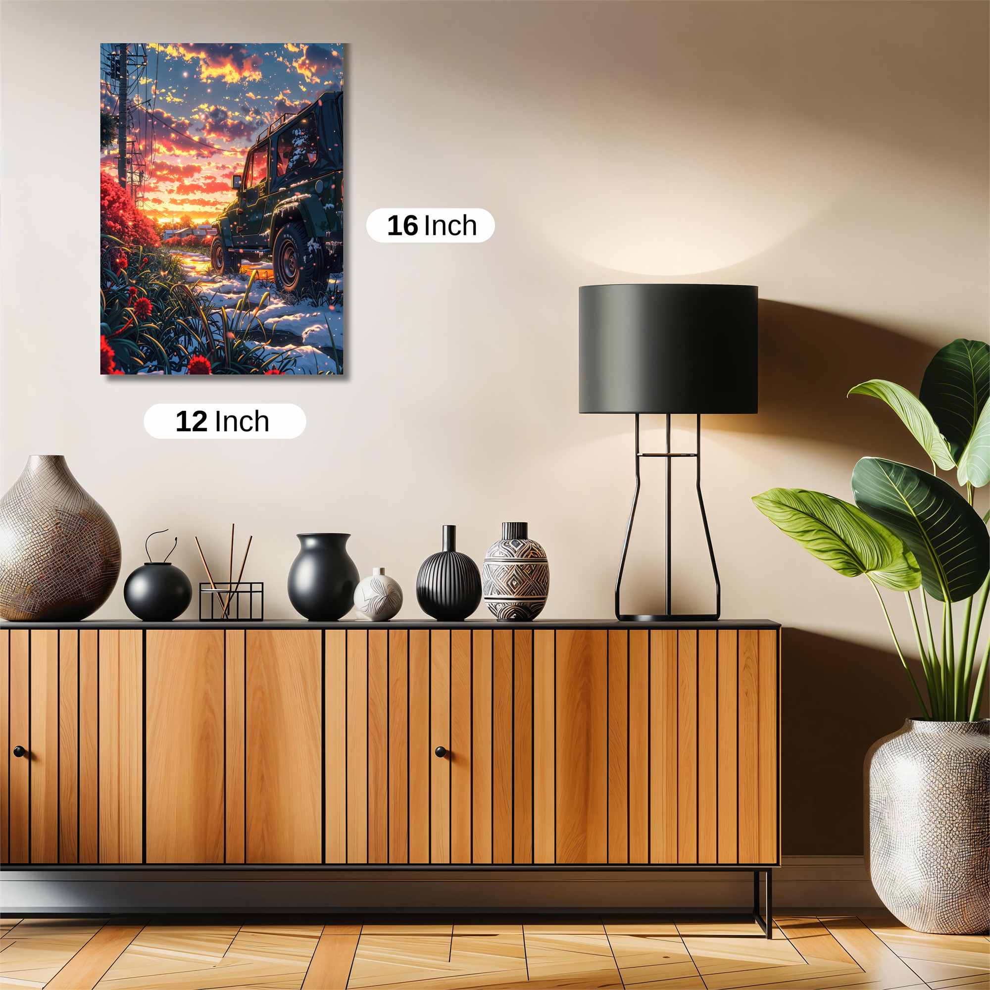 Sunset Serenity Safe Wall Magnetic / M