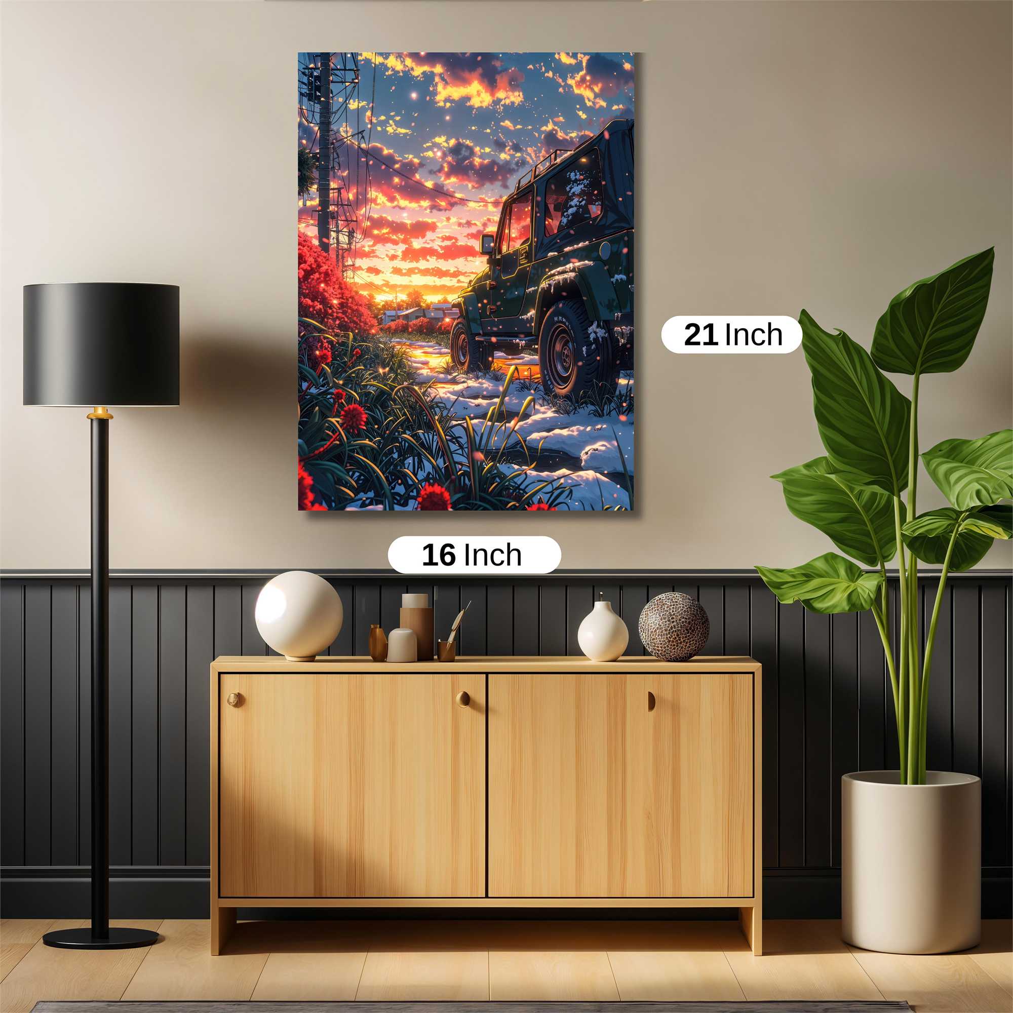 Sunset Serenity Safe Wall Magnetic / M