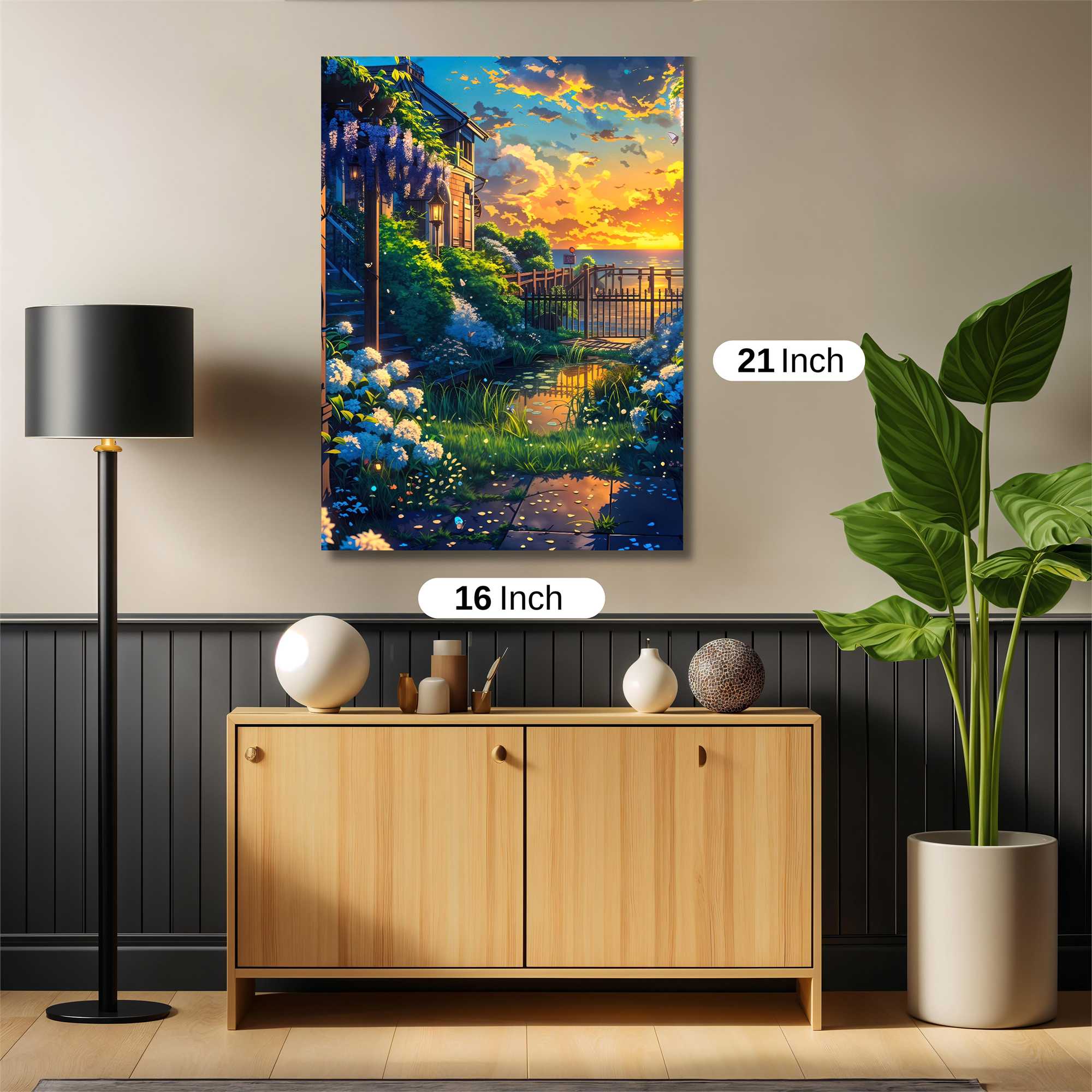 Sunset Serenity Safe Wall Magnetic / M