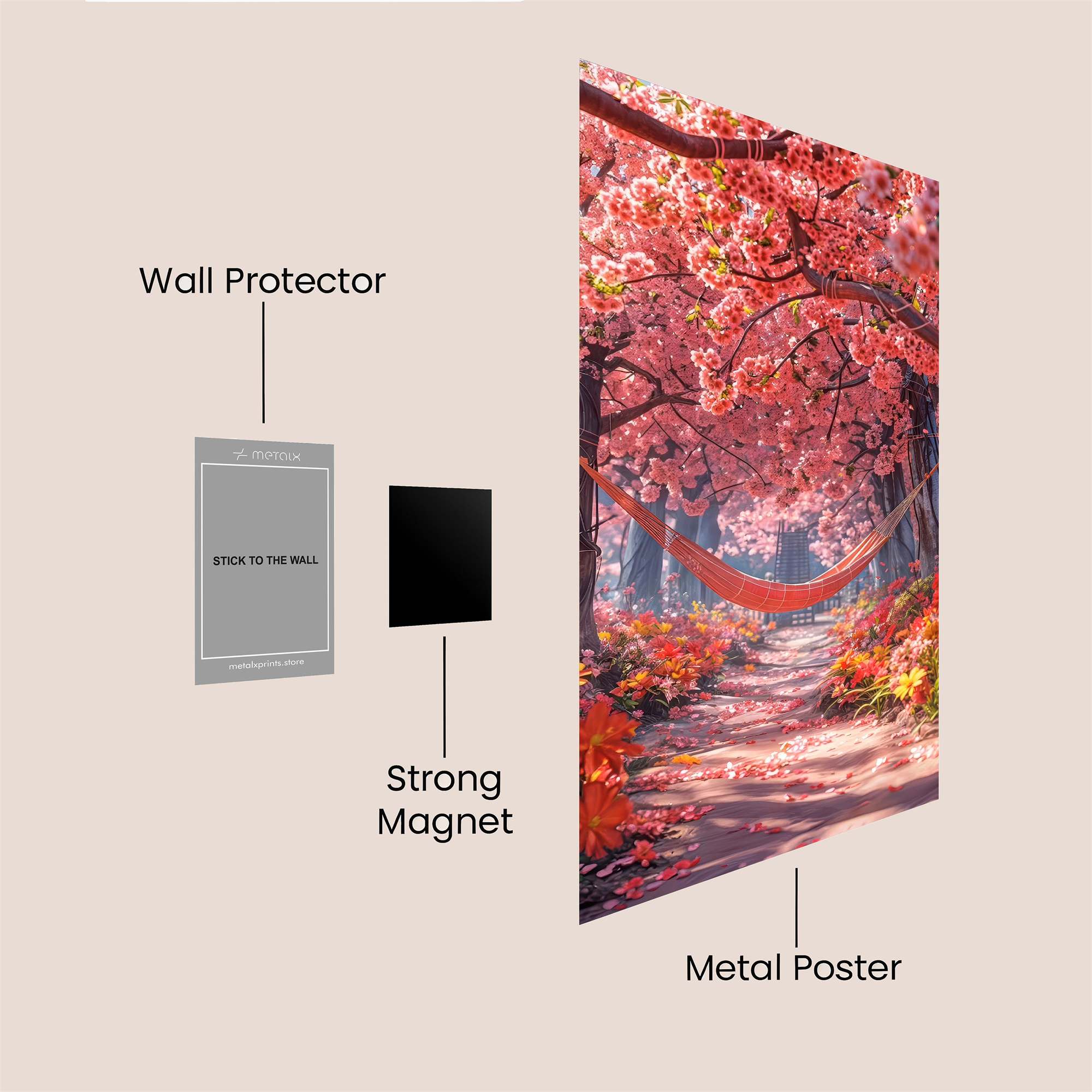 Blossom Serenity Safe Wall Magnetic / M