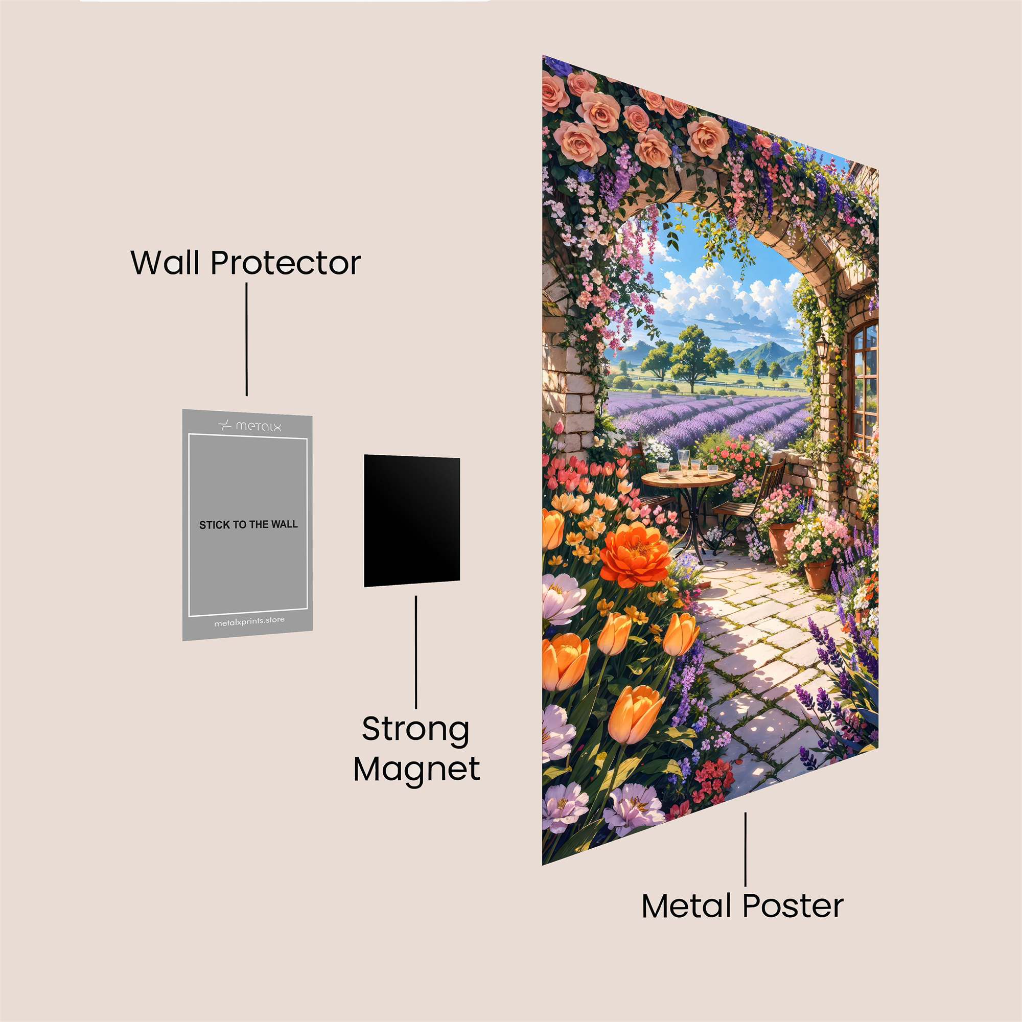 Lavender Serenity Safe Wall Magnetic / M