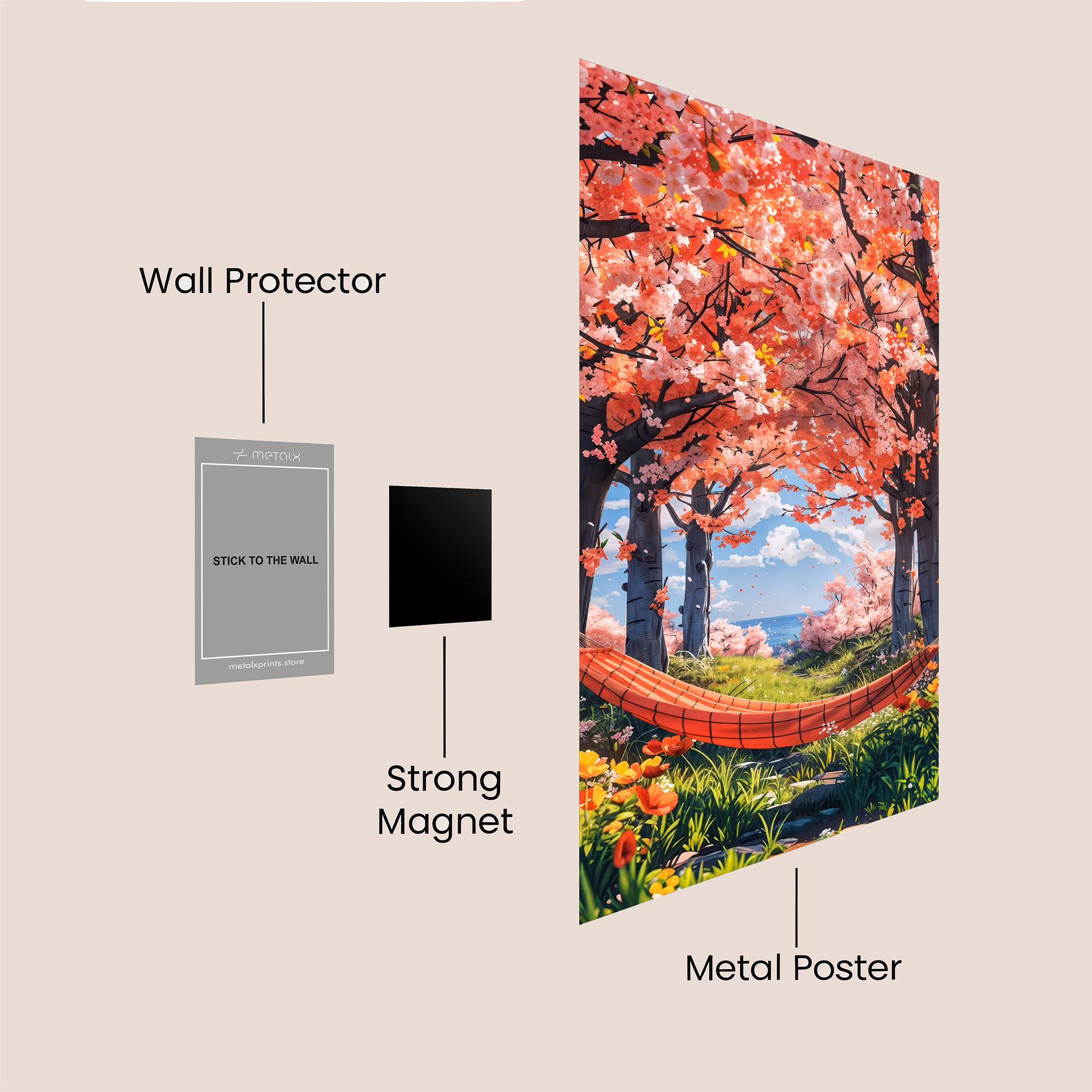 Blossom Serenity Safe Wall Magnetic / M