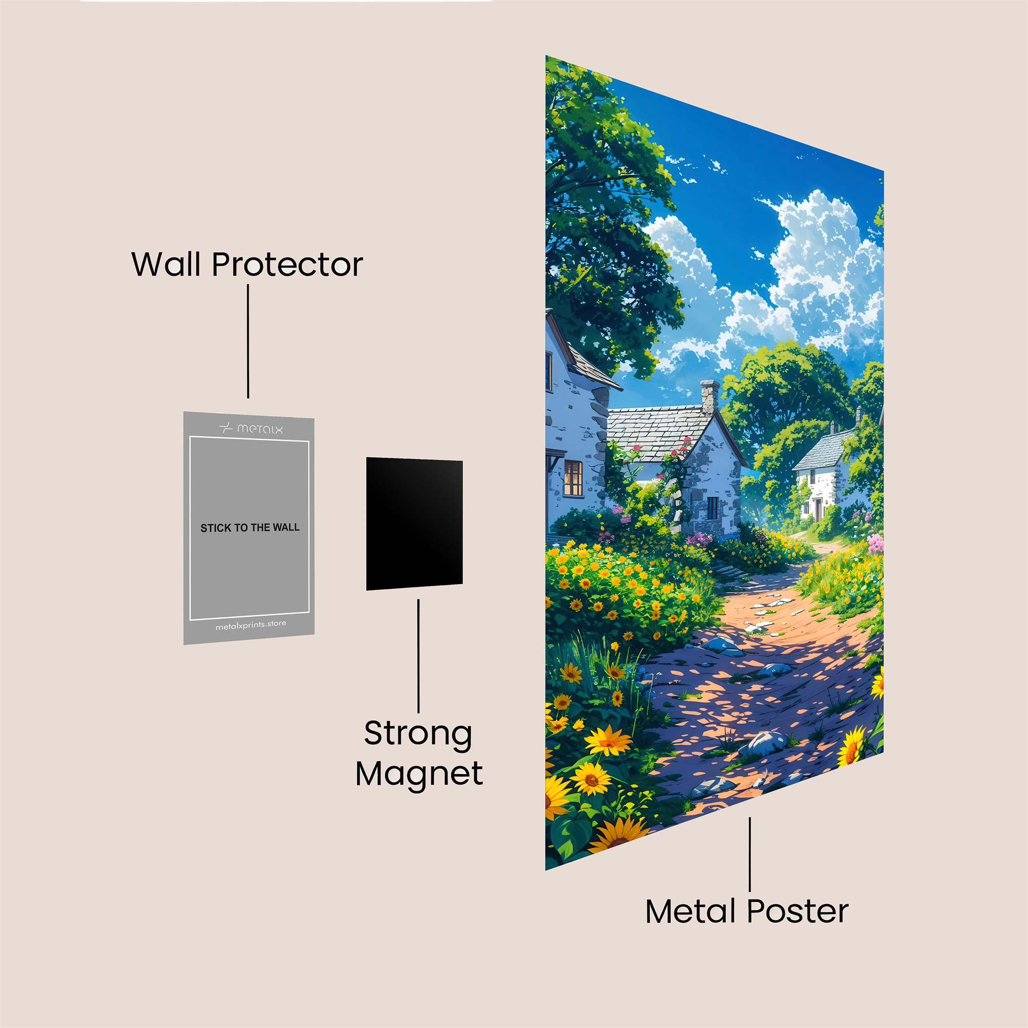 Cottage Bliss Safe Wall Magnetic / M