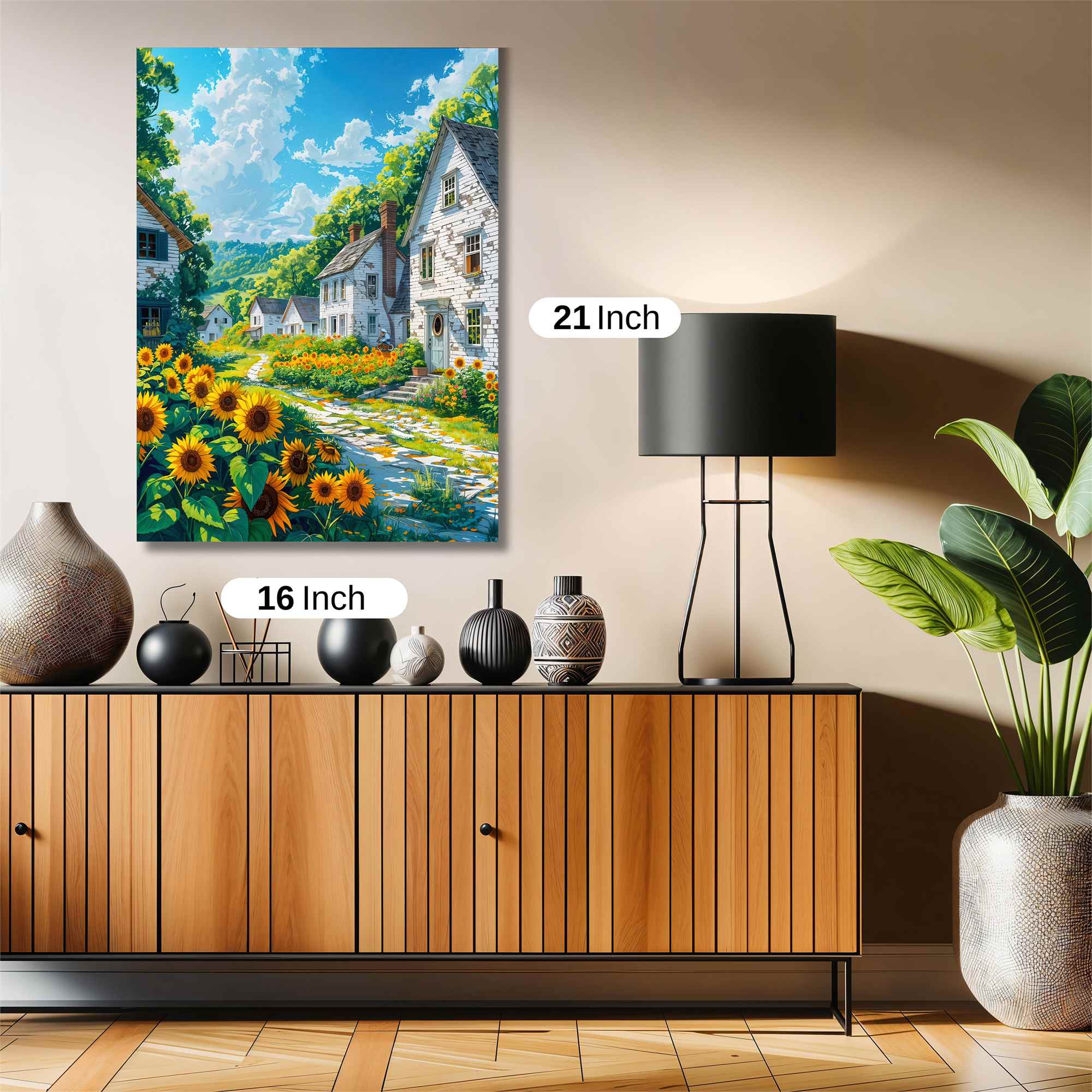 Sunflower Serenity Safe Wall Magnetic / M