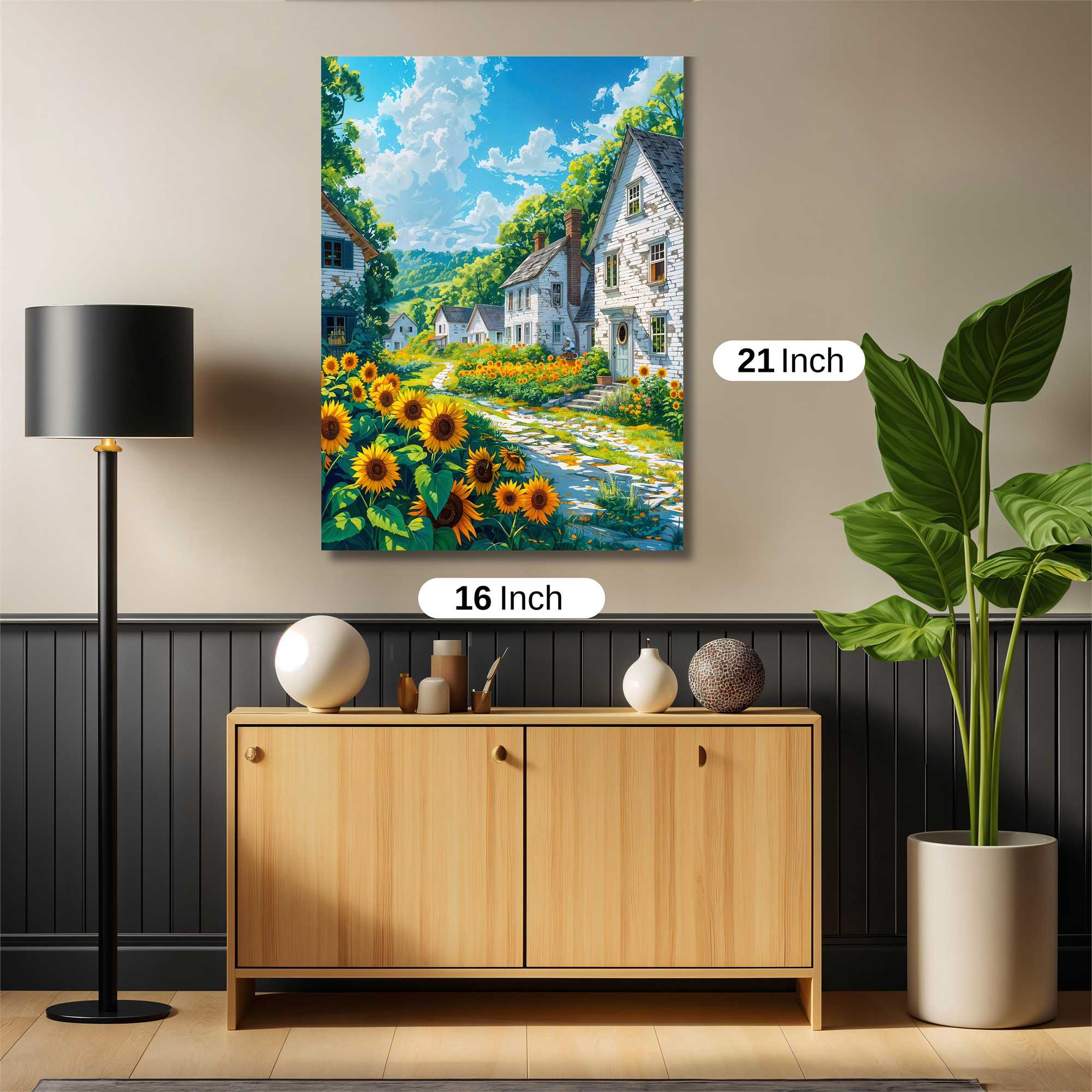 Sunflower Serenity Safe Wall Magnetic / M