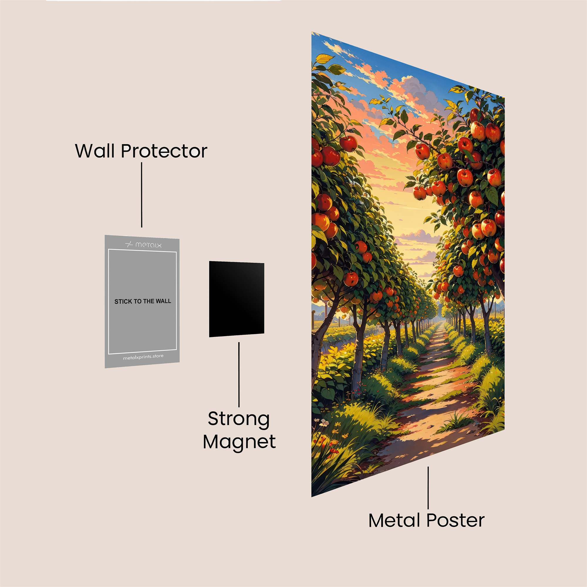 Apple Serenity Safe Wall Magnetic / M