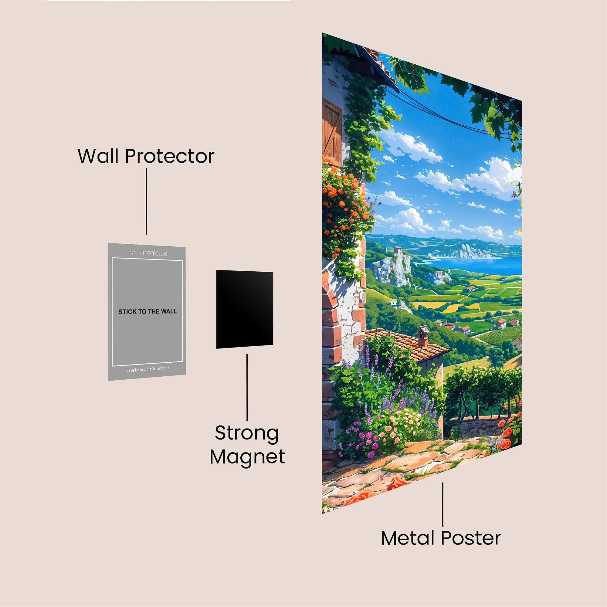 Tuscany Tranquil Safe Wall Magnetic / M