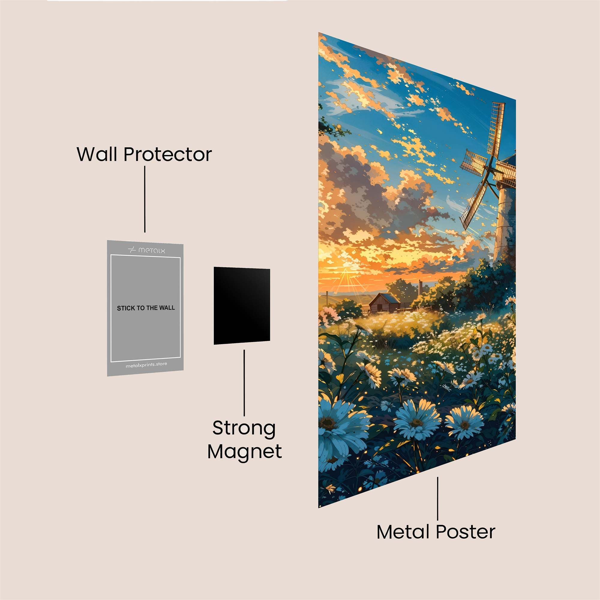 Windmill Serenity Safe Wall Magnetic / M
