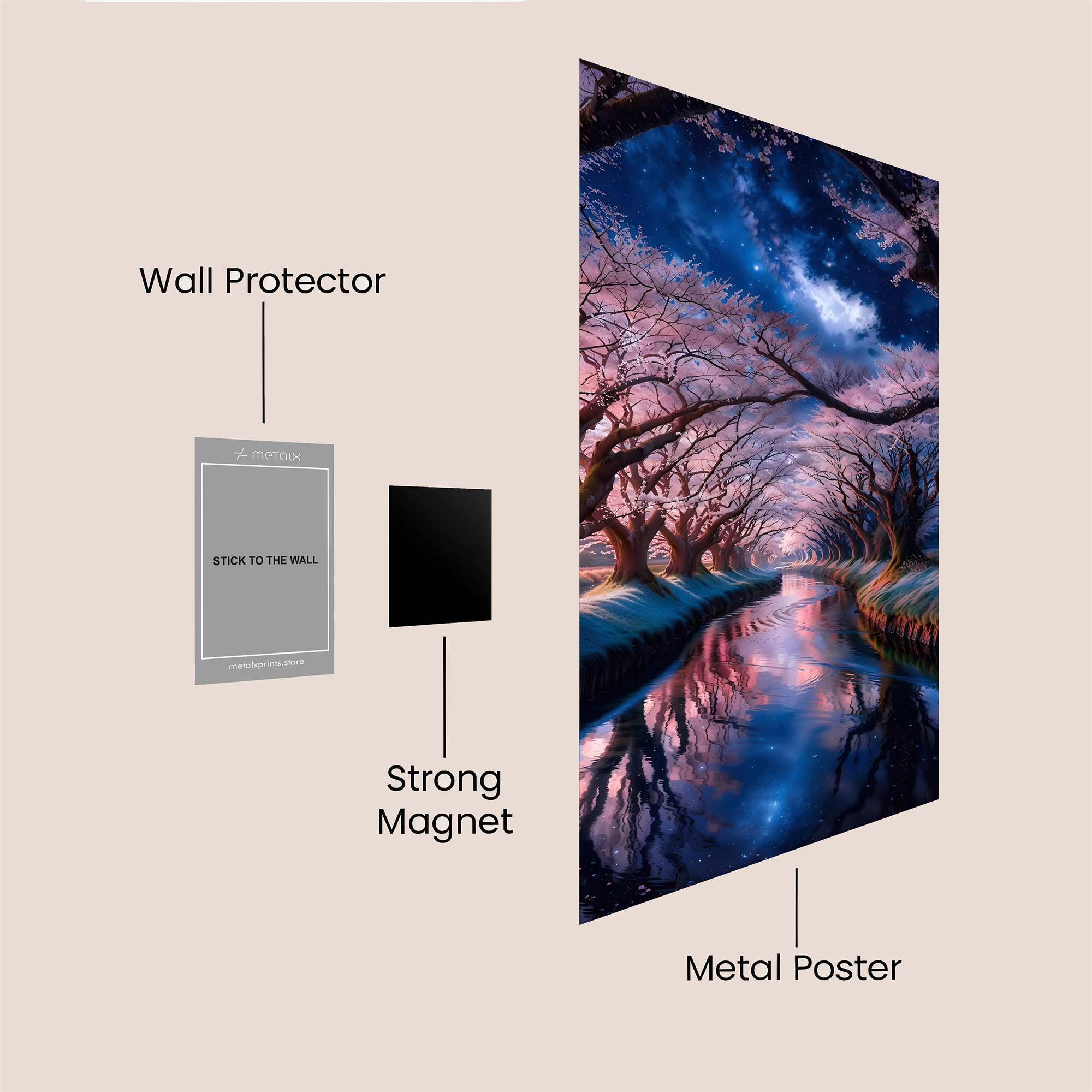 Sakura Dream Safe Wall Magnetic / M