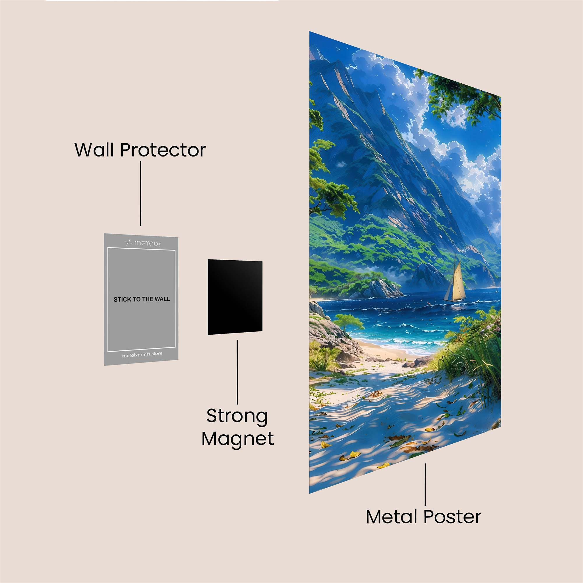 Serenity Sail Safe Wall Magnetic / M