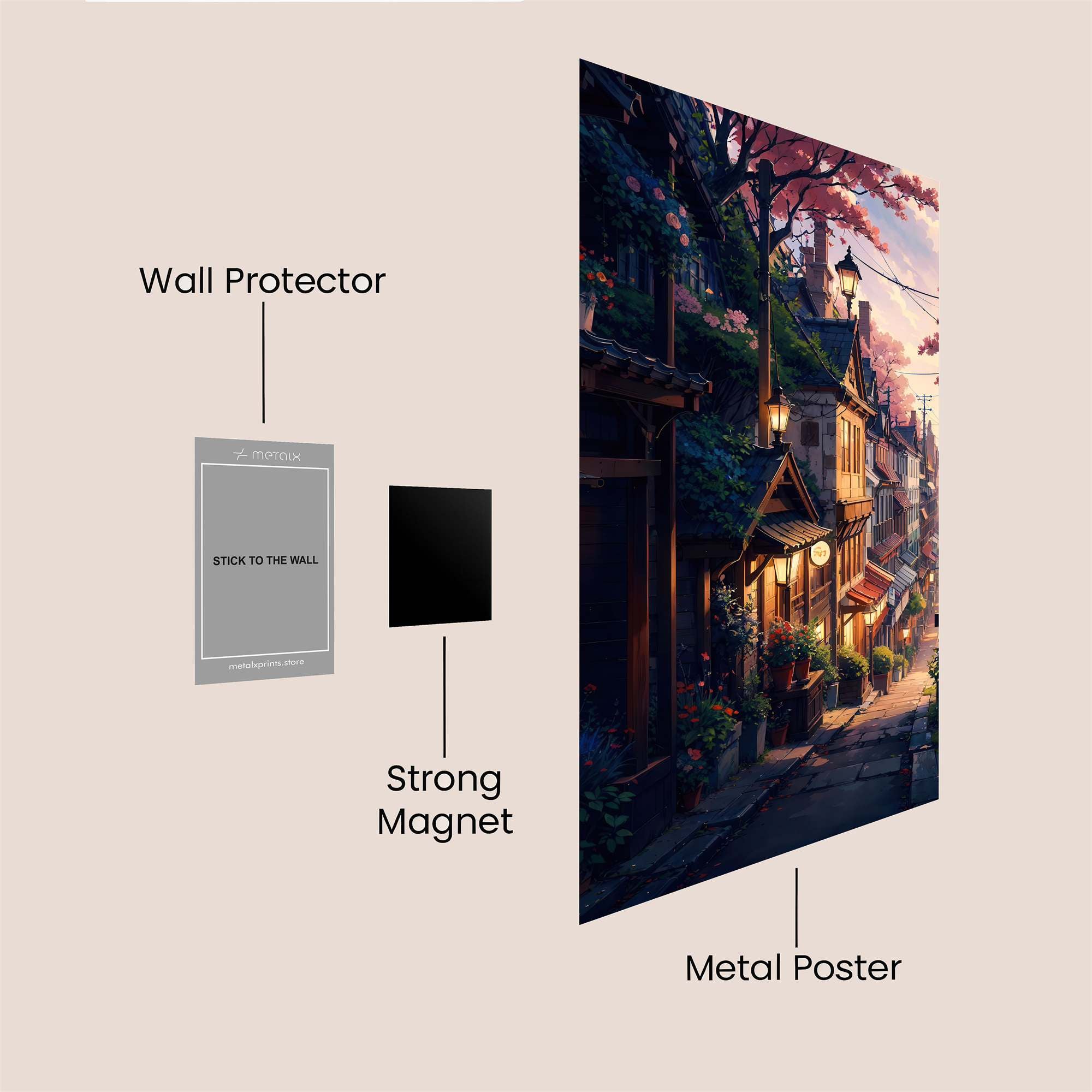 CherryBlossom Serenity Safe Wall Magnetic / M