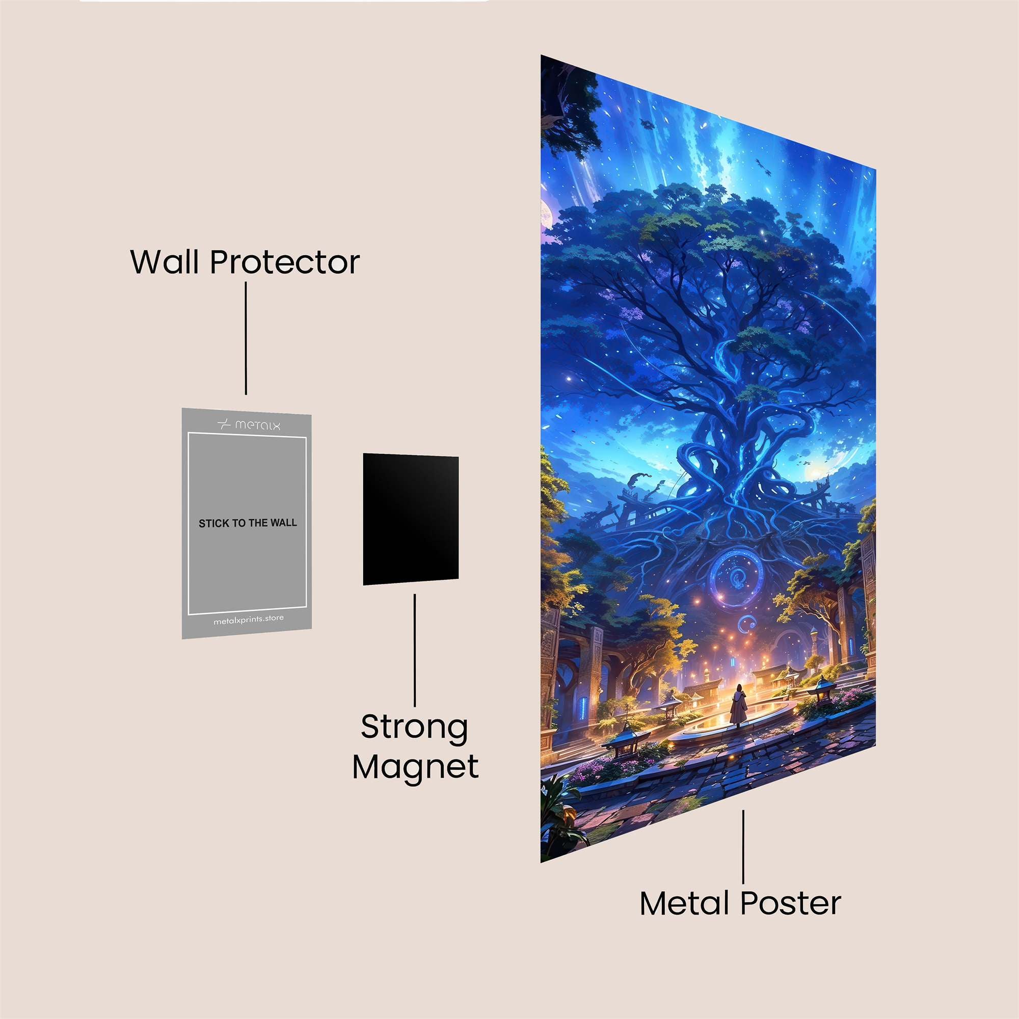 Yggdrasil Enchantment Safe Wall Magnetic / M