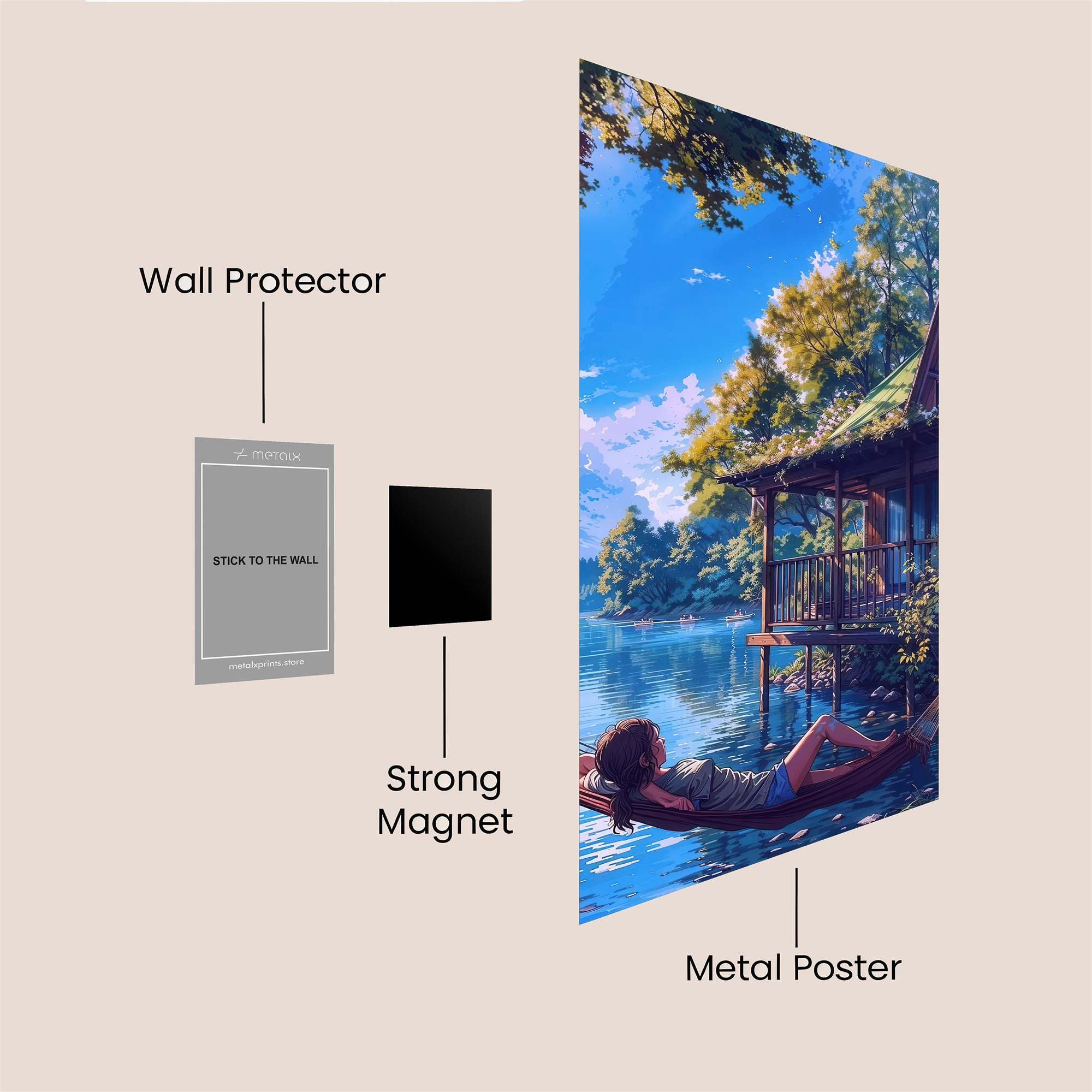 Hammock Serenity Safe Wall Magnetic / M