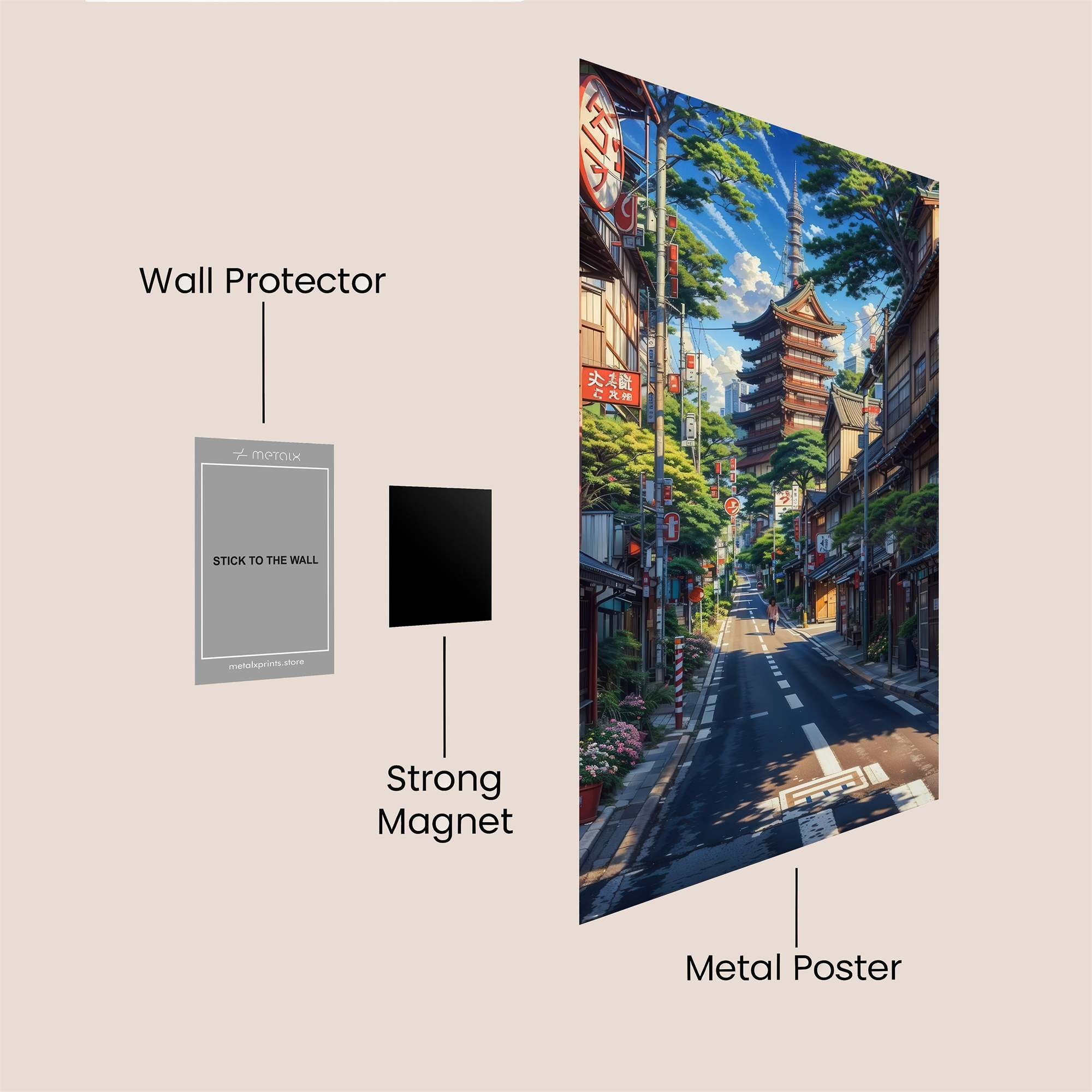 Pagoda Serenity Safe Wall Magnetic / M