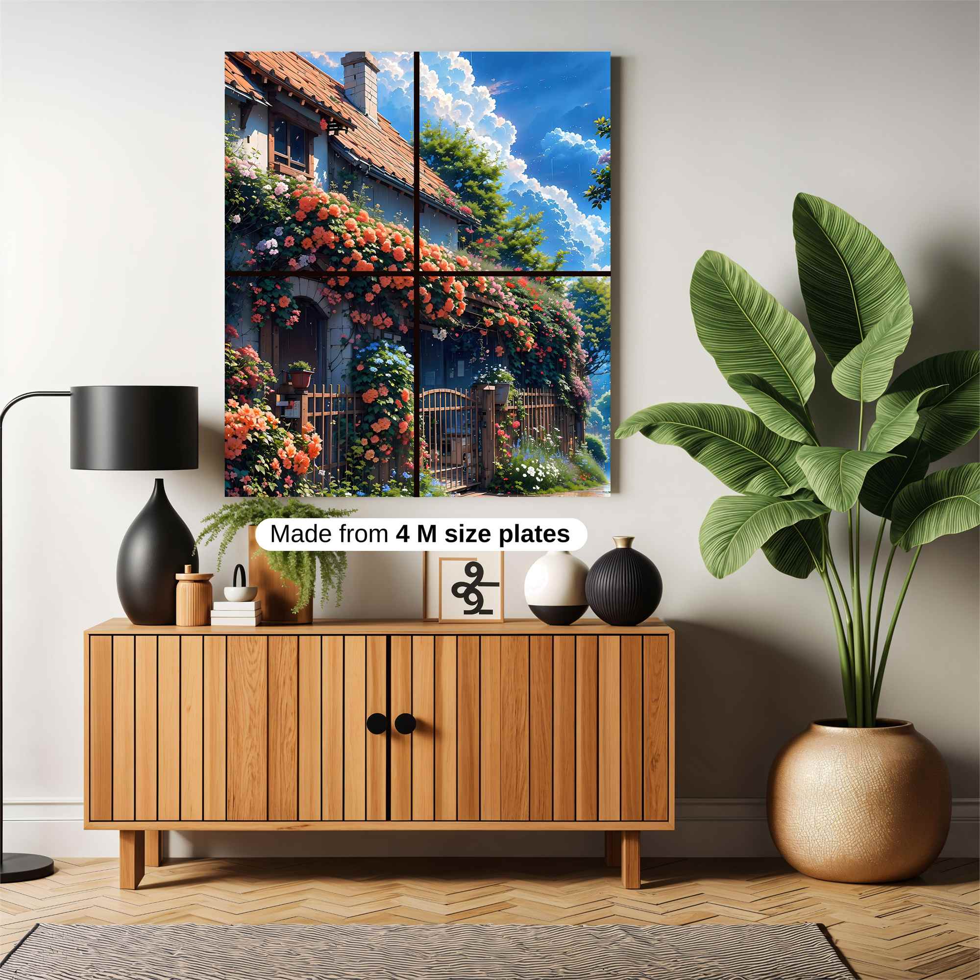 Floral Haven Safe Wall Magnetic / M